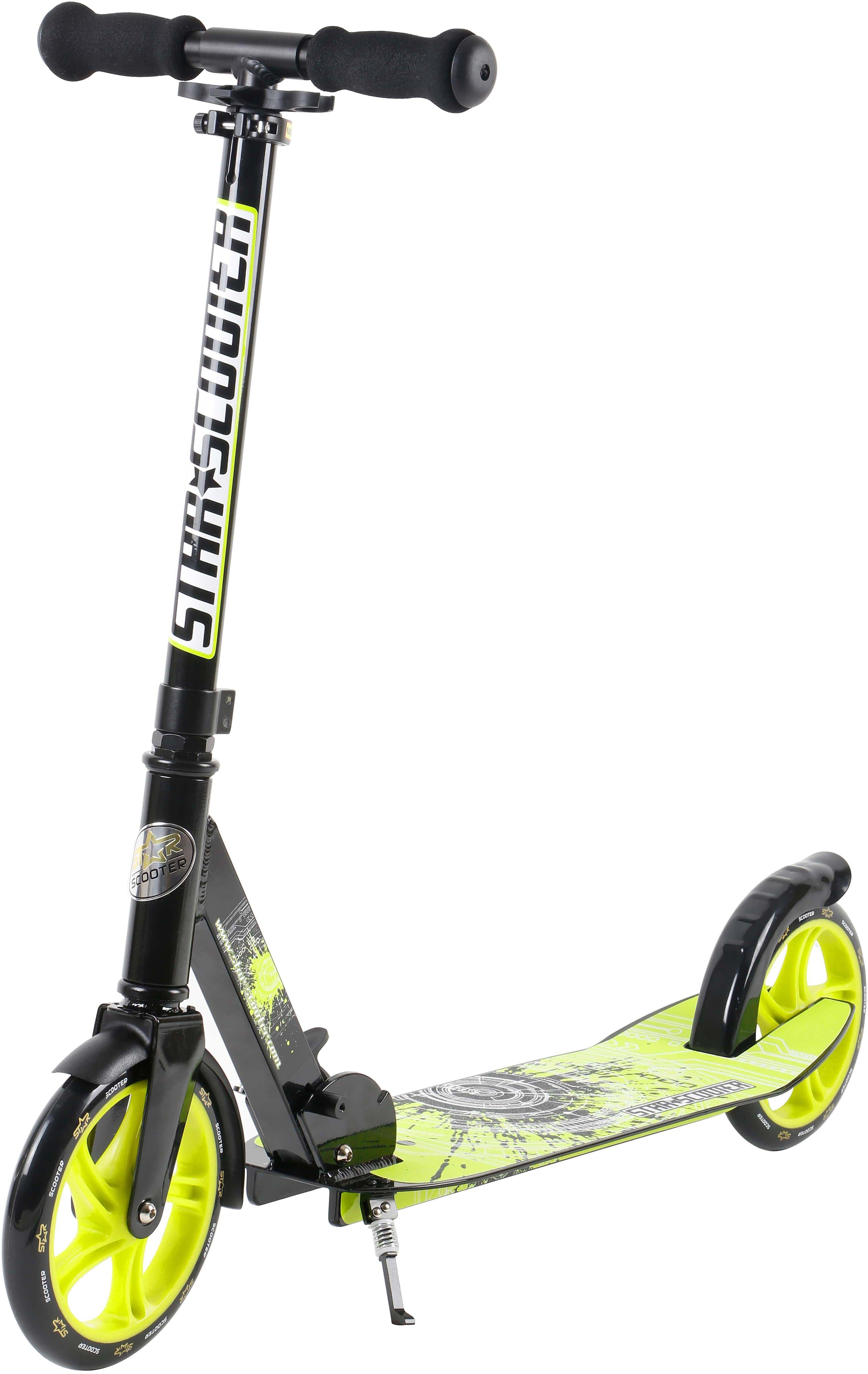 Trittbrett XXL Abgesenktes grün/schwarz Cityroller, Trittbrett, Star-Scooter