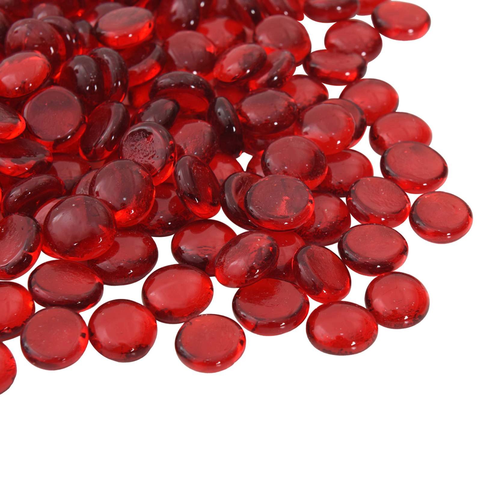 vidaXL Hängedekoration Glasnugget 17-19 mm Scharlachrot Glas (1 St)