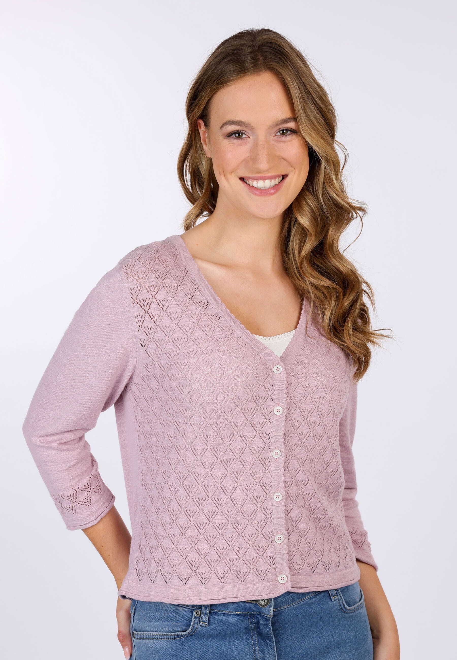 Sorgenfri Sylt Strickjacke Lisarah Ajour-Strickdetails