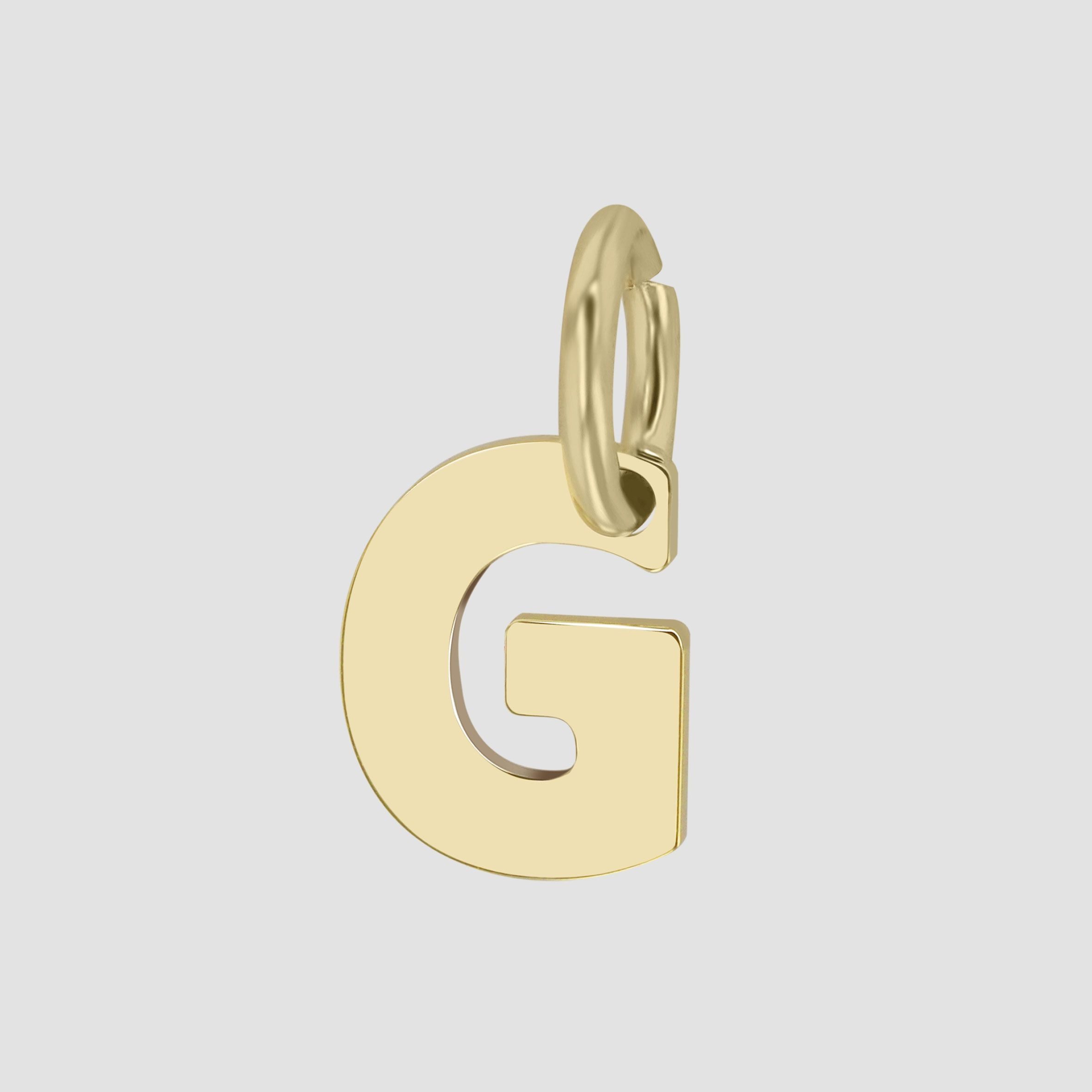 Buchstabenanhänger Anhänger – Buchstabe N Buchstabenanhänger aus 375 Gold