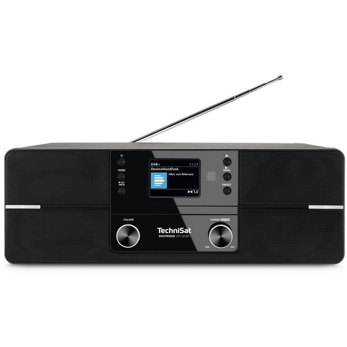 TechniSat DIGITRADIO 371 CD BT Digitalradio (DAB) (Digitalradio (DAB) UKW 10 00 W CD-Player Bluetooth Radiowecktimer Inklusive Fernbedienung)