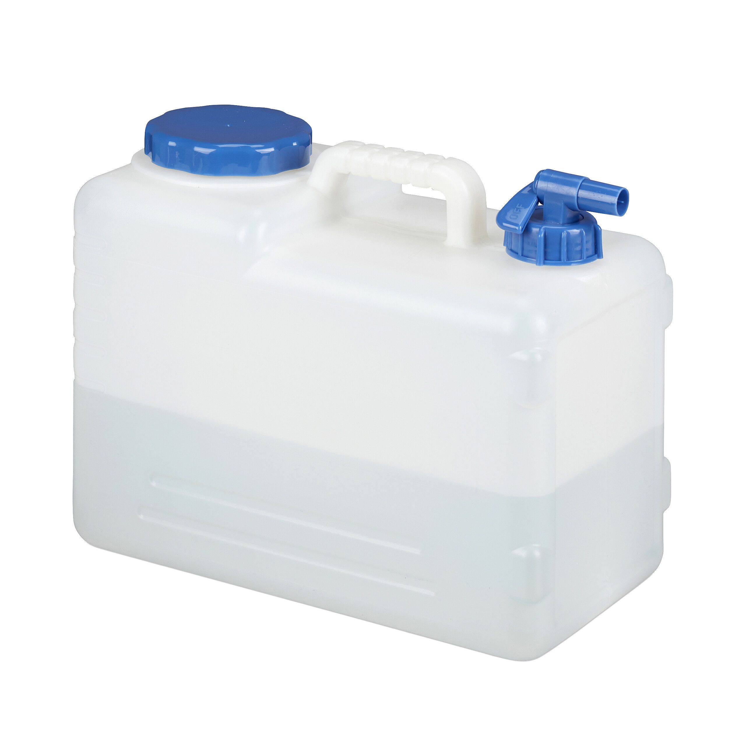 relaxdays Wassertank Wasserkanister mit Hahn, 15 Liter