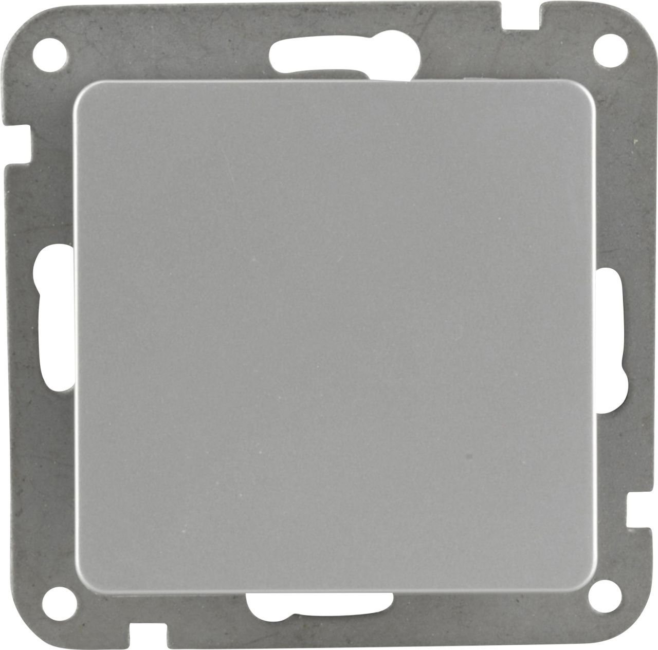 Thumbnail - UNITEC Unitec Taster mit Wippe silber, Serie Le Mans Wandtaster