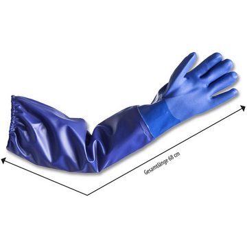 Heissner Gartenhandschuhe Teichhandschuhe, Langarm, Größe 7.5 (20,5cm), S/M