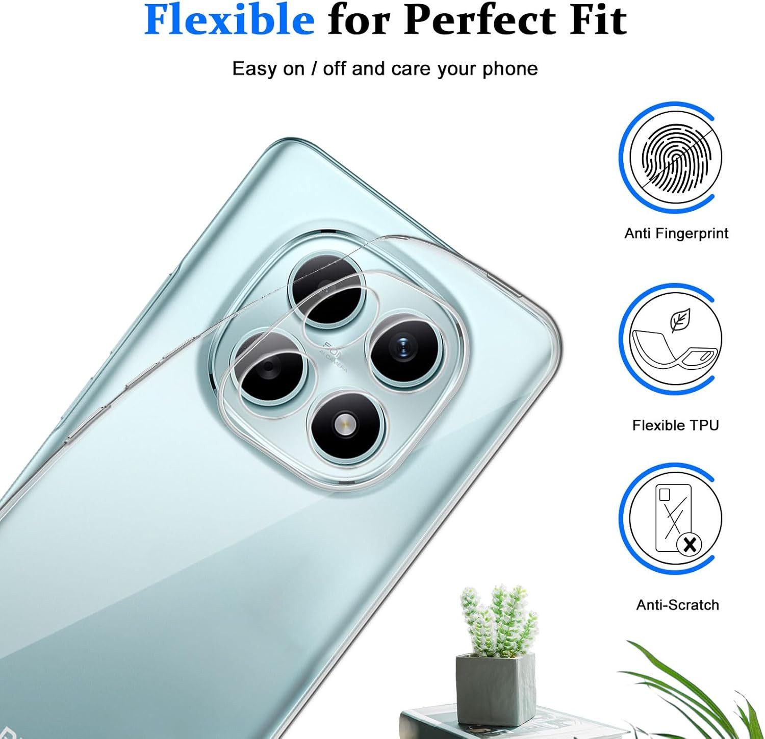 MSM Handyhülle Hülle + 2X Schutzglas für Xiaomi Redmi Note 15 5G Panzerfolie Case 9H – Bild 5 von 5