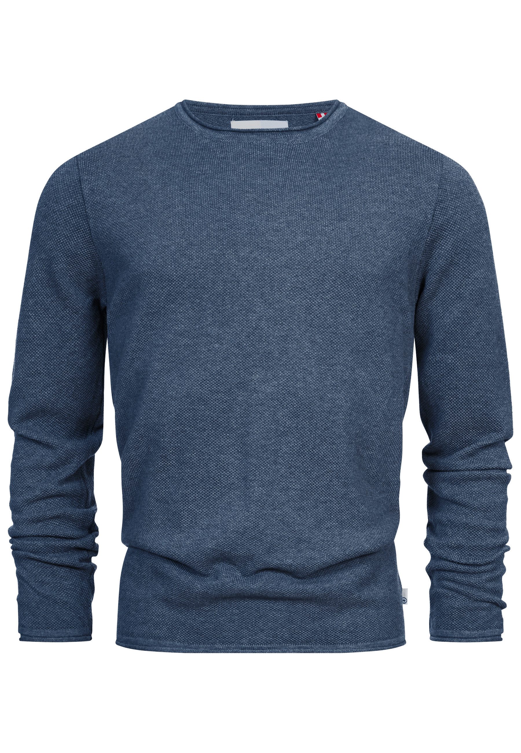 Kronstadt Strickpullover KSPep Feinstrickpullover mit Rundhalsschnitt günstig online kaufen