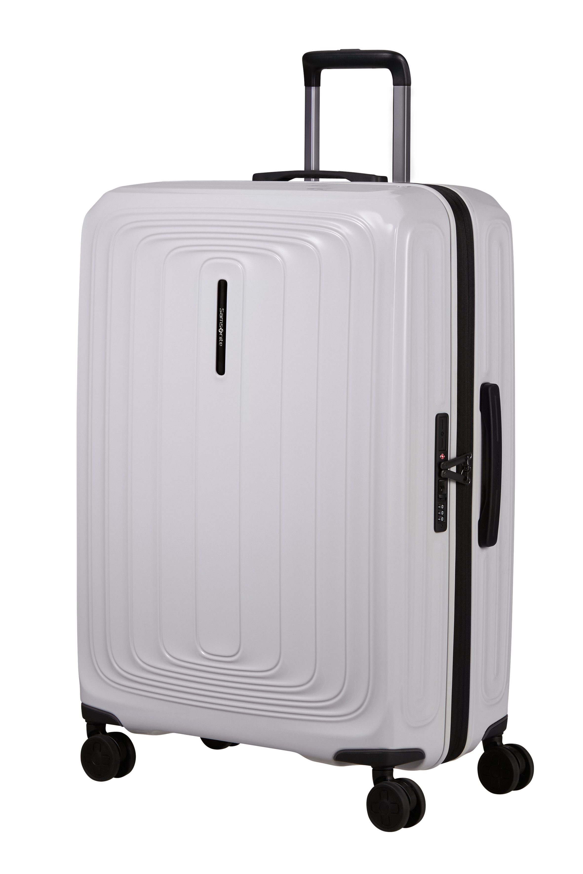 Samsonite Hartschalen-Trolley 2WANDER, 4 Rollen, aus robustem Polycarbonat, mit Adressetikett und Dehnfalte