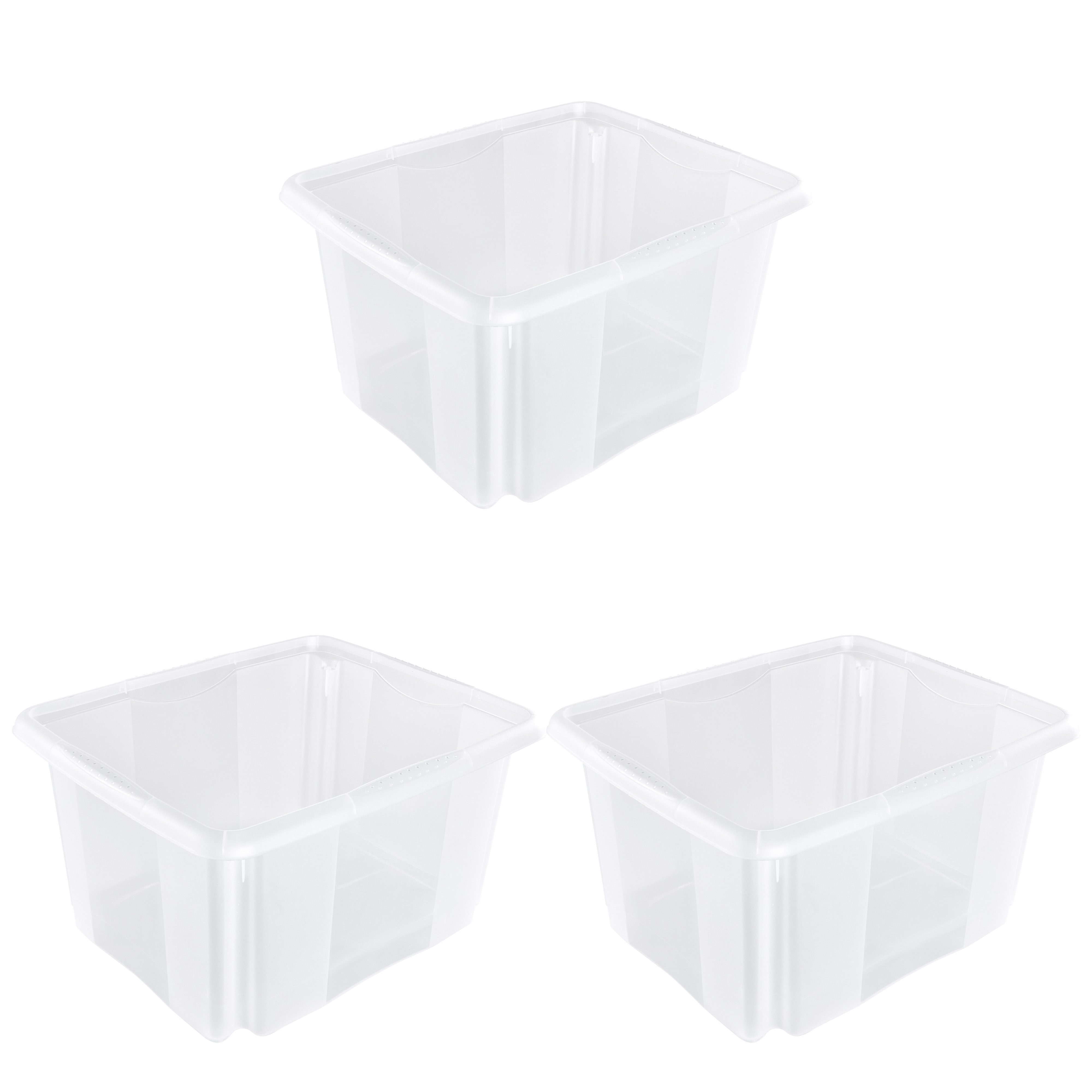 keeeper Aufbewahrungsbox Emil, 3er Set, 24 L, 41 x 34,5 x 22 cm (Set, 3 St) günstig online kaufen