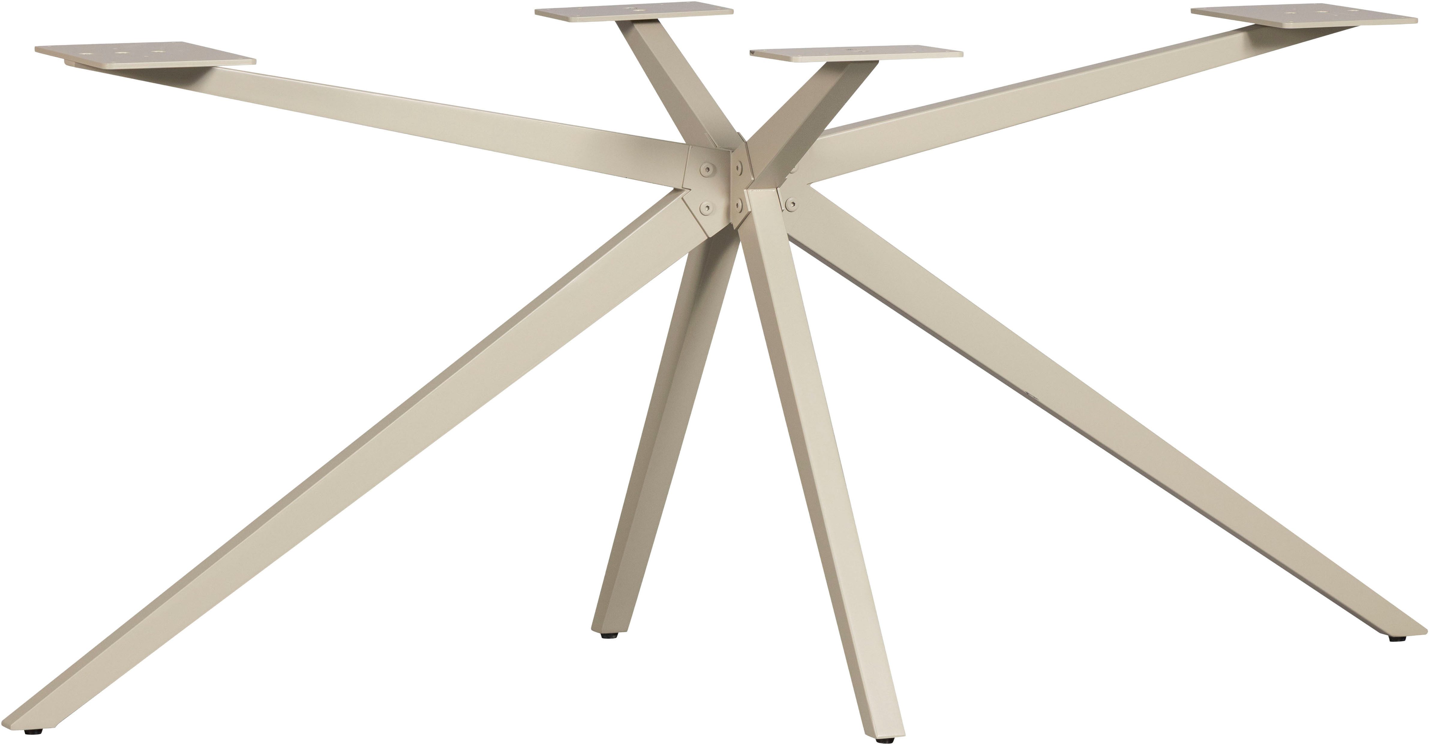 WOOOD Tischbein Tablo Holland XL Metall mit Pulverbeschichtung B 170 x T 80 x H 72 cm, Kreuzgestell Ø 3,5 cm, Tragkraft 160 kg, einfach zu montieren