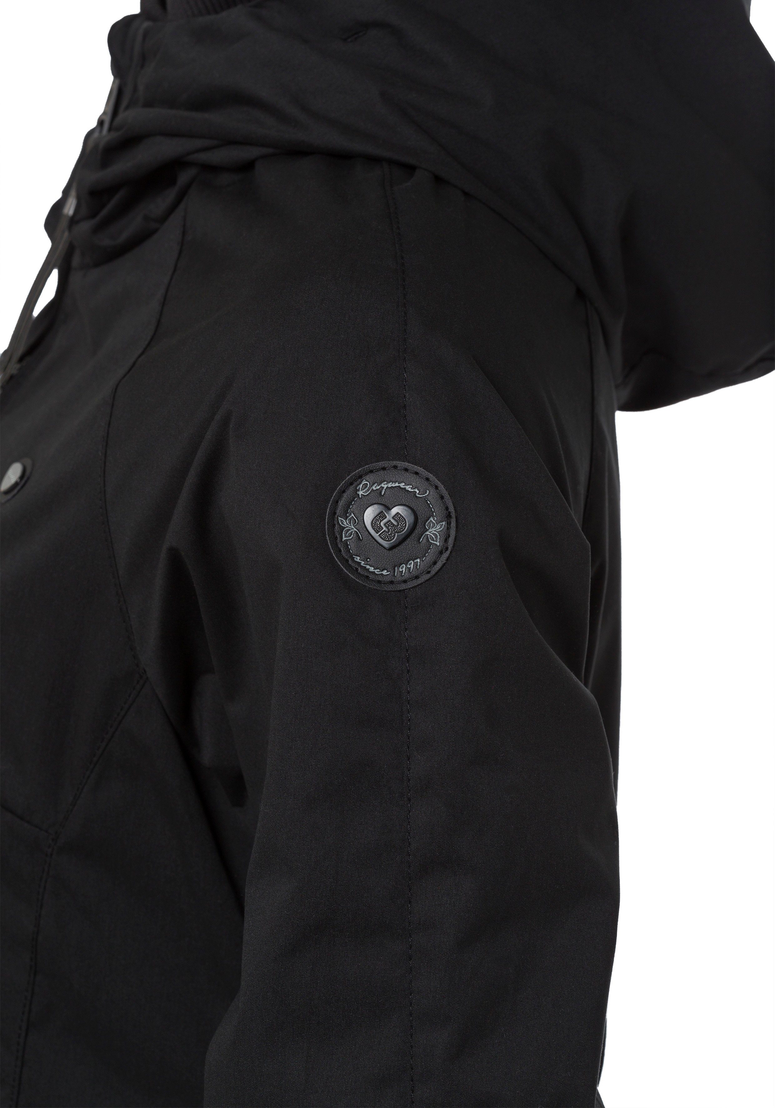 Funktionsjacke Waterproof DIZZIE black 1010 Ragwear Fabric