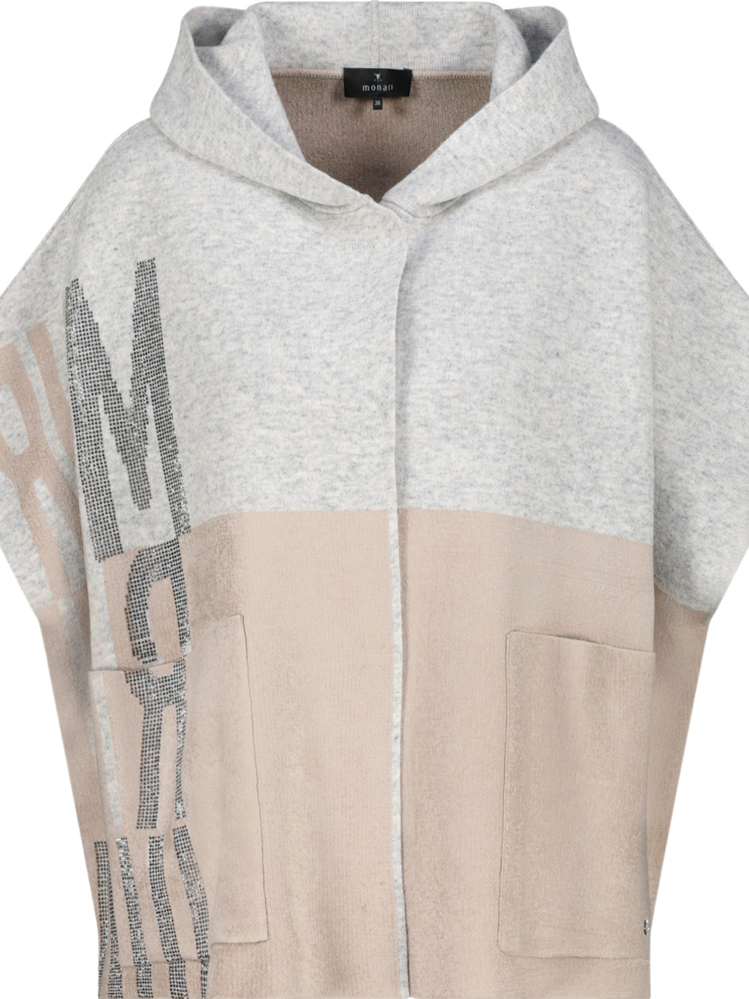 Monari Strickjacke bunt,Casual,Polyester,Colorblock,Kurz,Weit
