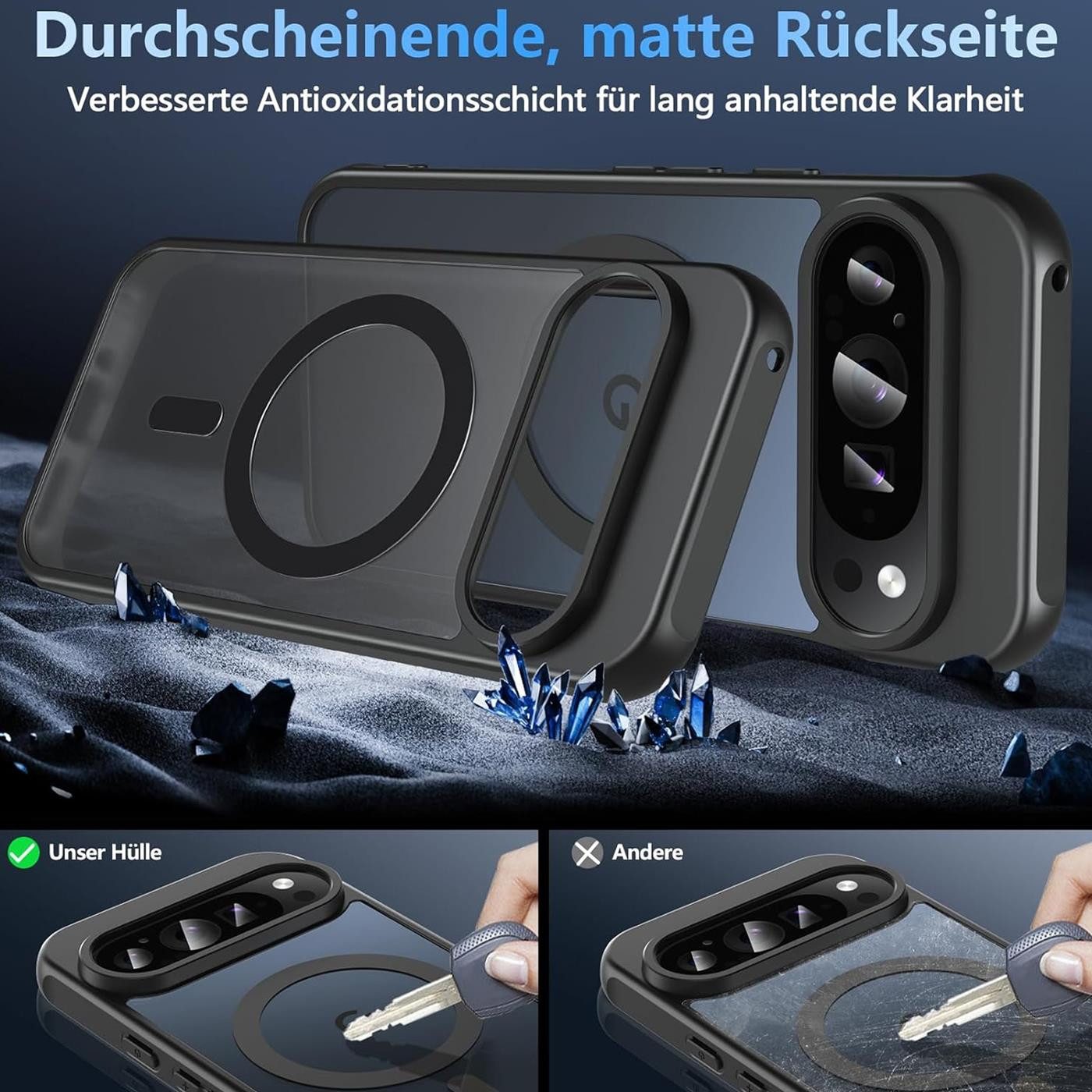 CoolGadget Handyhülle für Google Pixel 10 6,1 Zoll, Kamera Schutz Hülle Silikon Hard Case Schutzhülle für Magsafe Zubehör – Bild 5 von 5