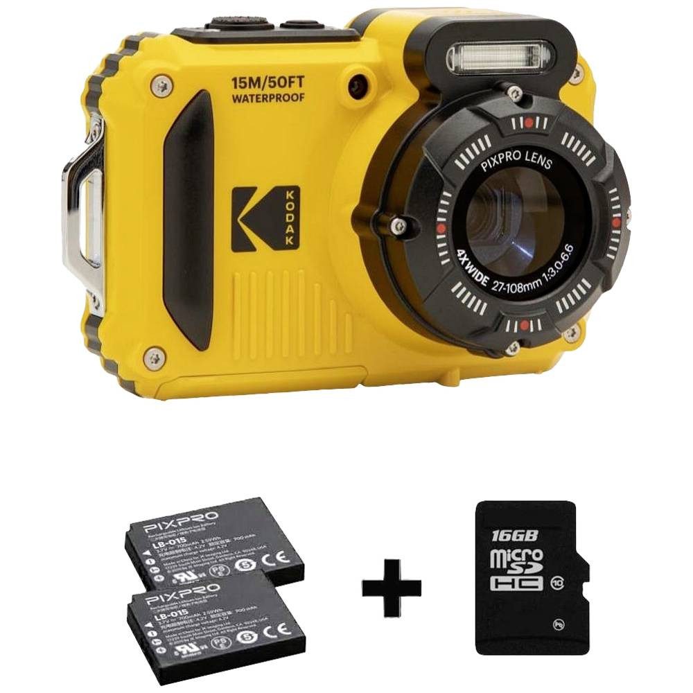 Kodak Pixpro WPZ2 Wasserdichte Kamera, + 2 Ersatzakkus Kompaktkamera