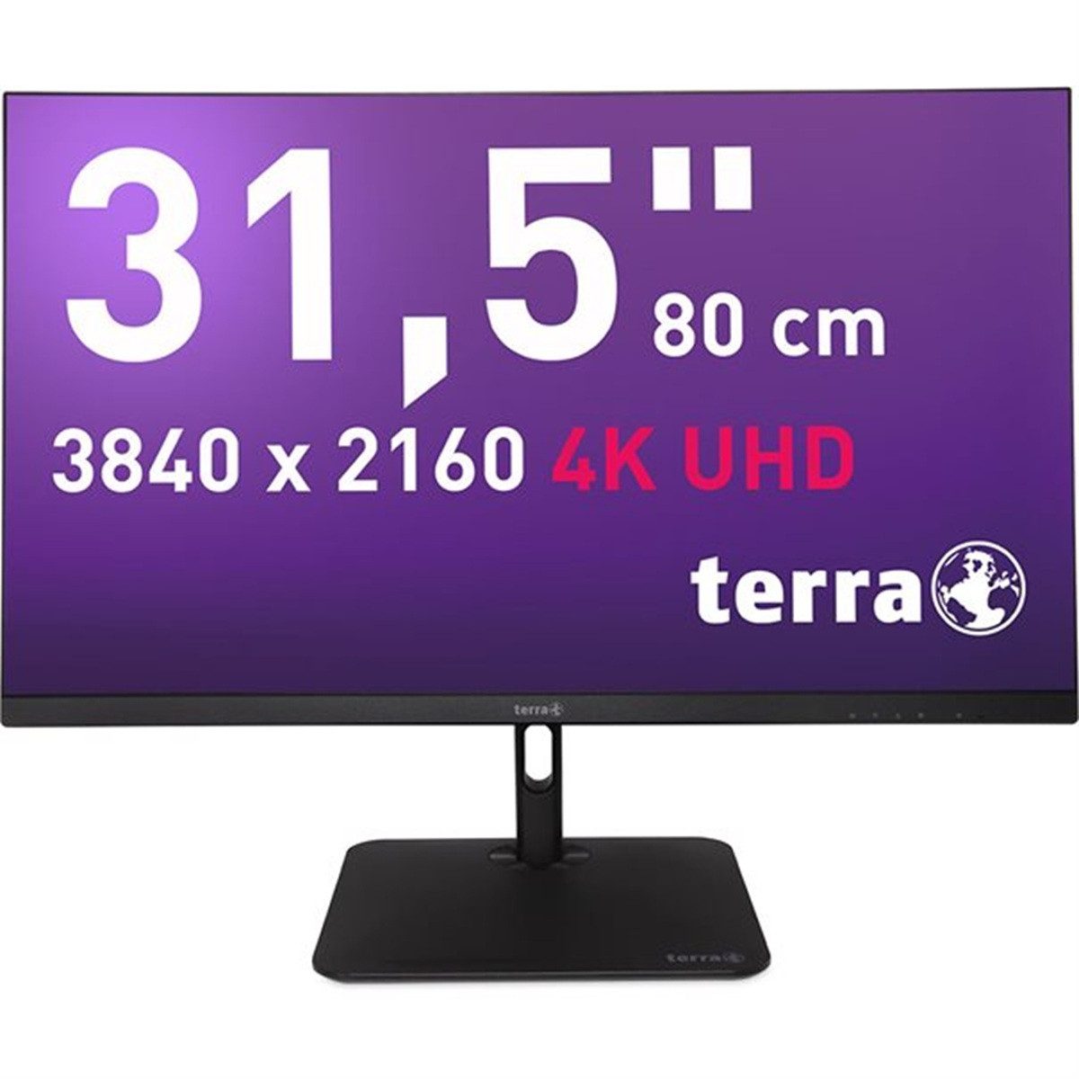 TERRA 3295W PV 4K LCD-Monitor (80 cm/31.5 ", 1,07 Milliarden Farben (10 Bit) px, 3840 x 2160, 5 ms Reaktionszeit, IPS, 4K USB-C HDMI DisplayPort Dockingstation-Funktionen)