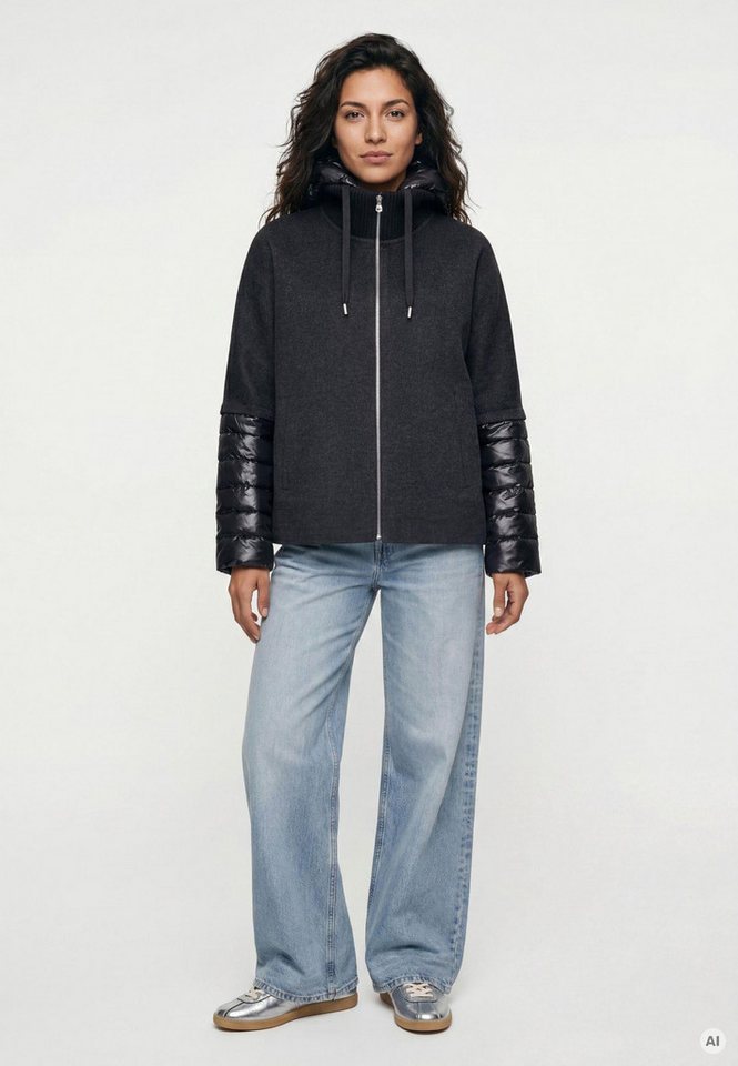 MILESTONE Wolljacke MSAzalea Damen Jacke Wolle casual Reißverschluss