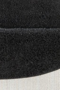 Hochflor-Teppich Mikro Soft Ideal, my home, rund, Höhe: 30 mm, Mikrofaser, extra flauschig, weich, pflegeleicht, elegant, Uni