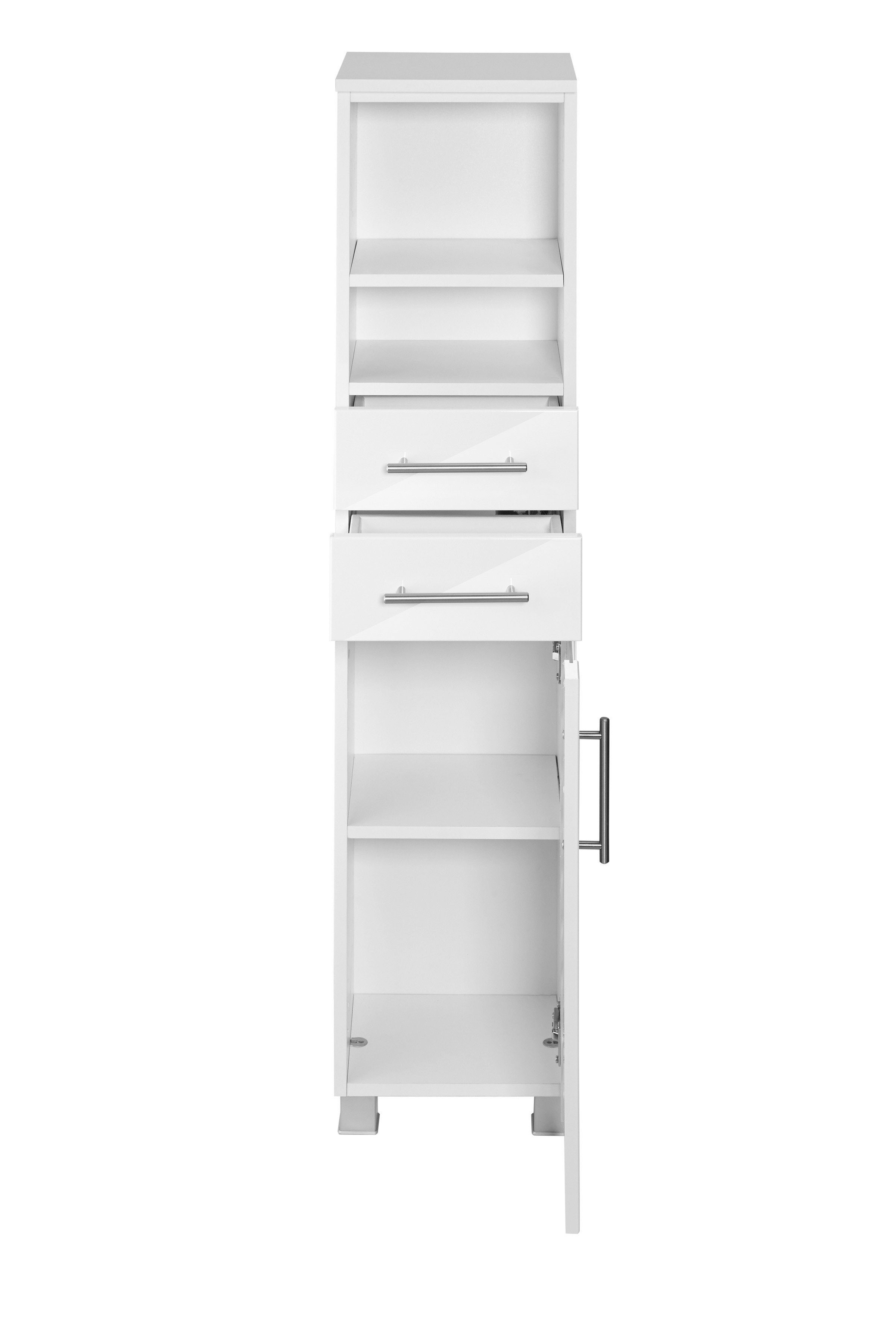 welltime Midischrank Jaca Breite 30 cm, mit MDF Hochglanz-Fronten