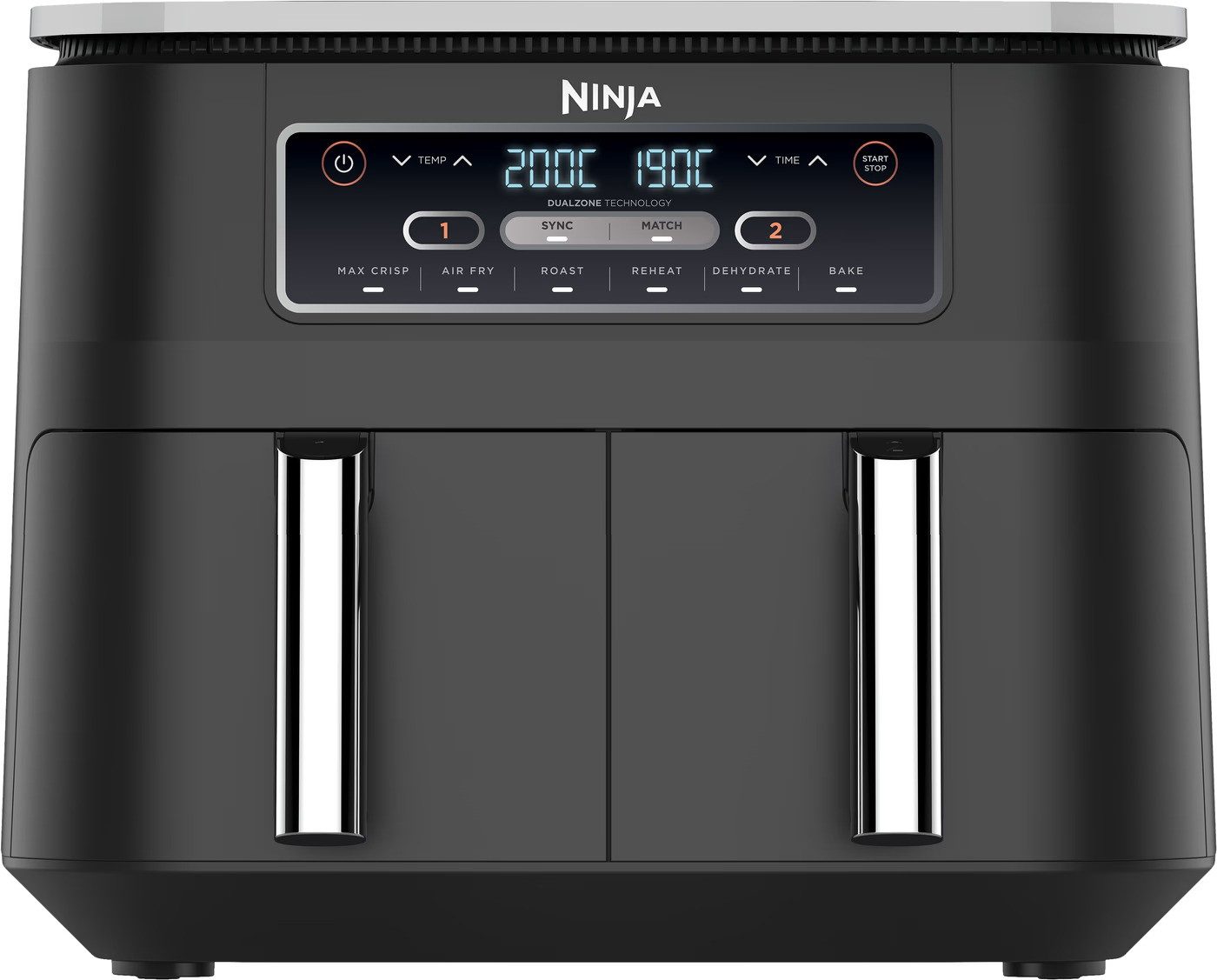 NINJA Heißluftfritteuse Foodi Dual Zone AF300EU, 2400 W, 2 Zonen & 6 Programmen – Bild 5 von 5