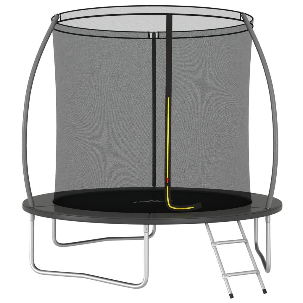 cm Trampolin-Set vidaXL 100 Rund Steckdose 244×55 kg