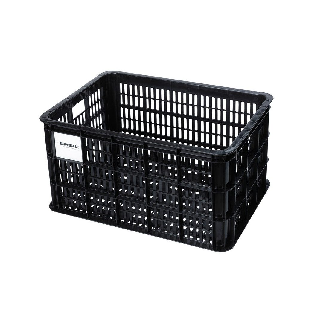 Basil Fahrradkorb Fahrradkasten Crate L schwarz, günstig online kaufen
