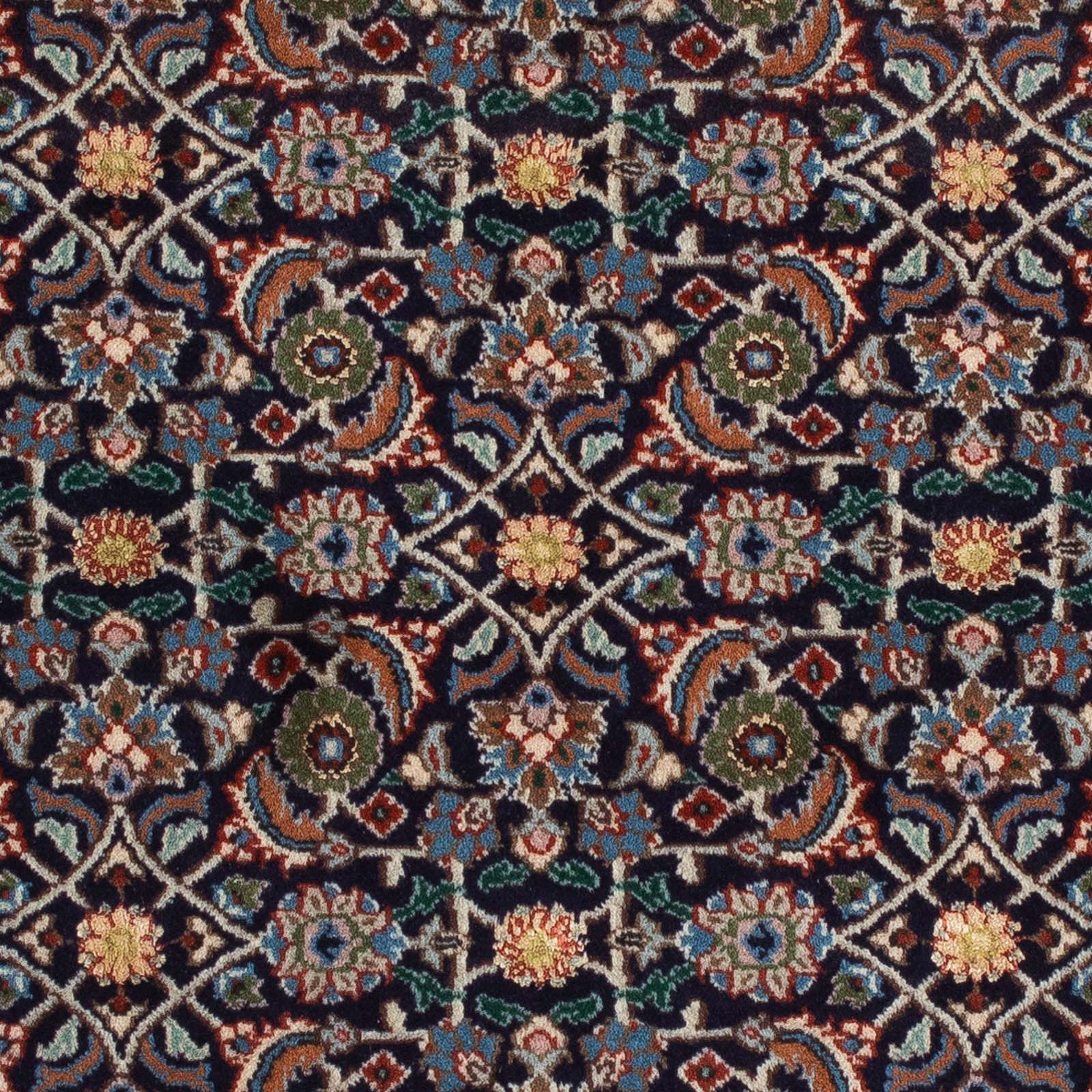 Orientteppich Perser - x Classic 104 Einzelstück - quadratisch mit cm quadratisch, Höhe: Zertifikat morgenland, Handgeknüpft, dunkelblau, mm, Wohnzimmer, 10 103 