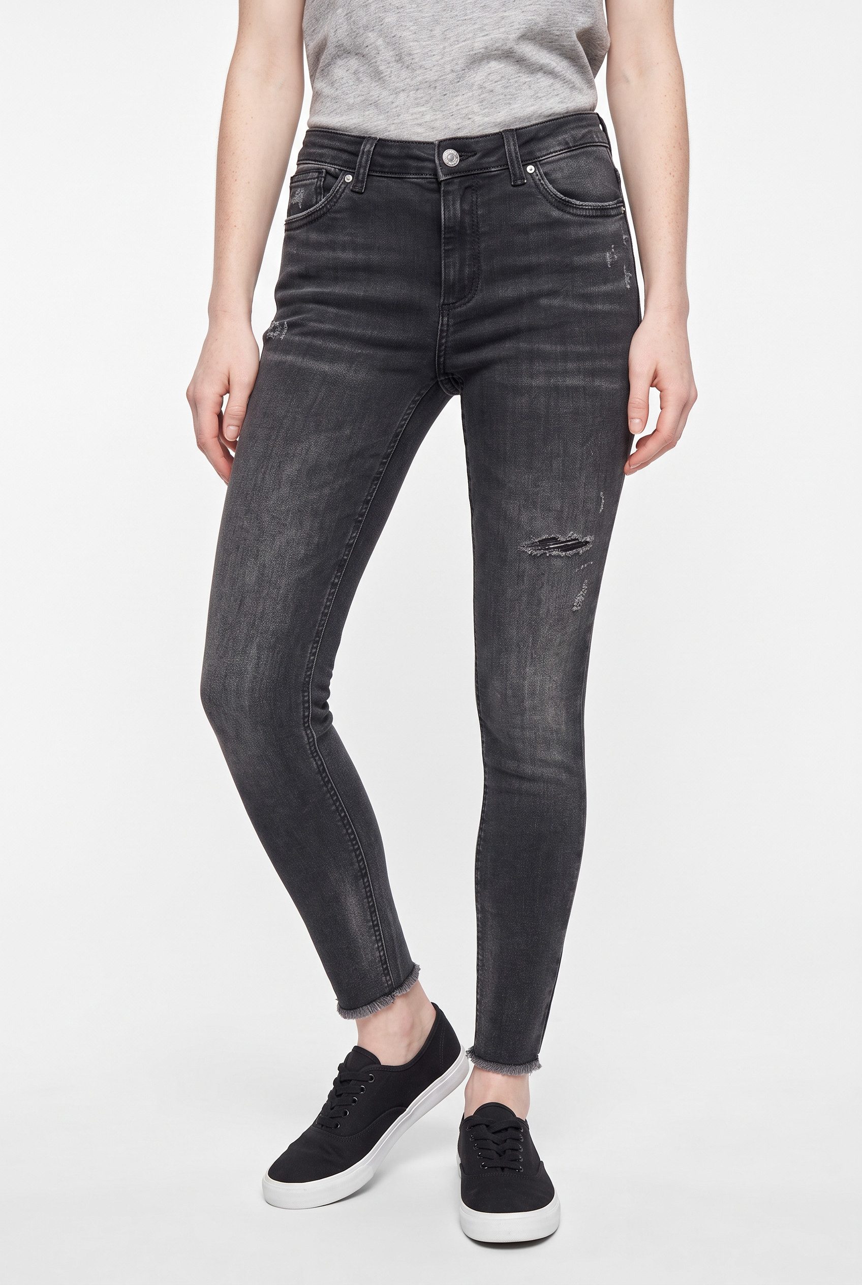 ONLY Skinny-fit-Jeans ONLWAUW MW SK ANK RW DNM Baumwollmischung, mid waist