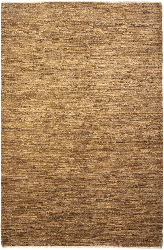 Wollteppich »Gabbeh Teppich handgeknüpft hellbraun«, morgenland, rechteckig, Höhe 18 mm, handgeknüpft-HomeTrends