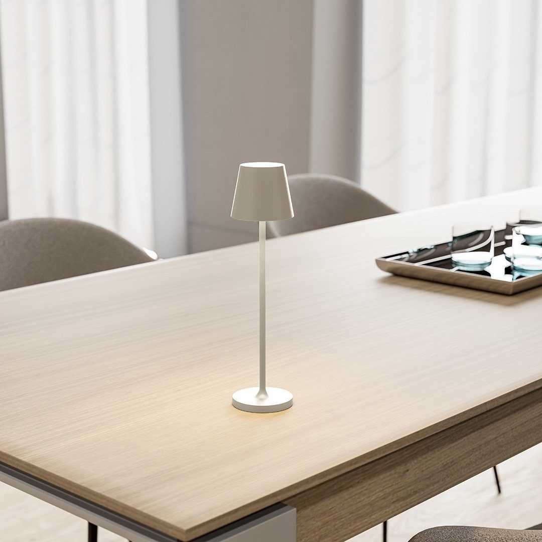 Neona LED Tischleuchte NOVA Sand, LED fest integriert, Warmweiß