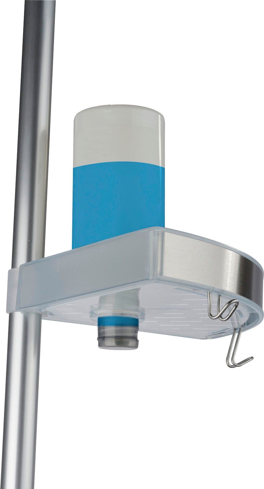 WENKO Duschablage Premium, 3 Ablagen, 1 Spiegel