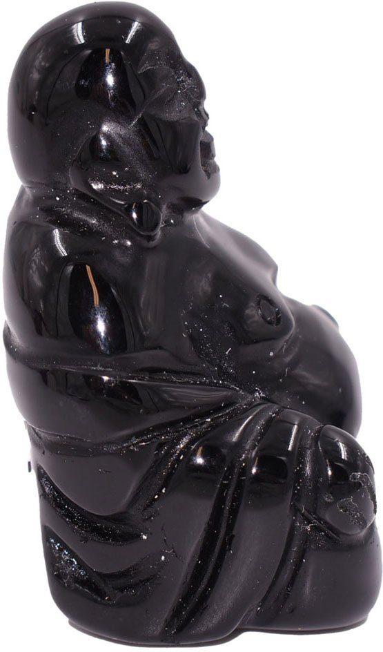 Firetti Buddhafigur Schmuck Geschenk Edelsteinfigur jedem (1 Weihnachten! St), Anlass - Kraft Geburtstag, Perfekt Selbstbewusstsein Onyx & zu