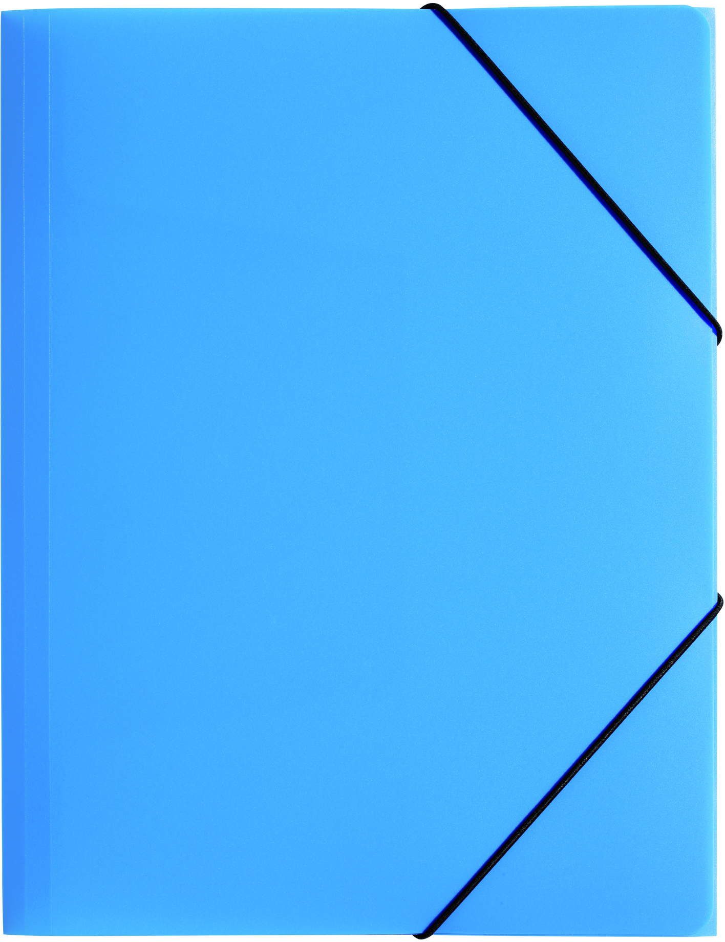 PAGNA Fächermappe Gummizugmappe A4 PP transluzent hellblau