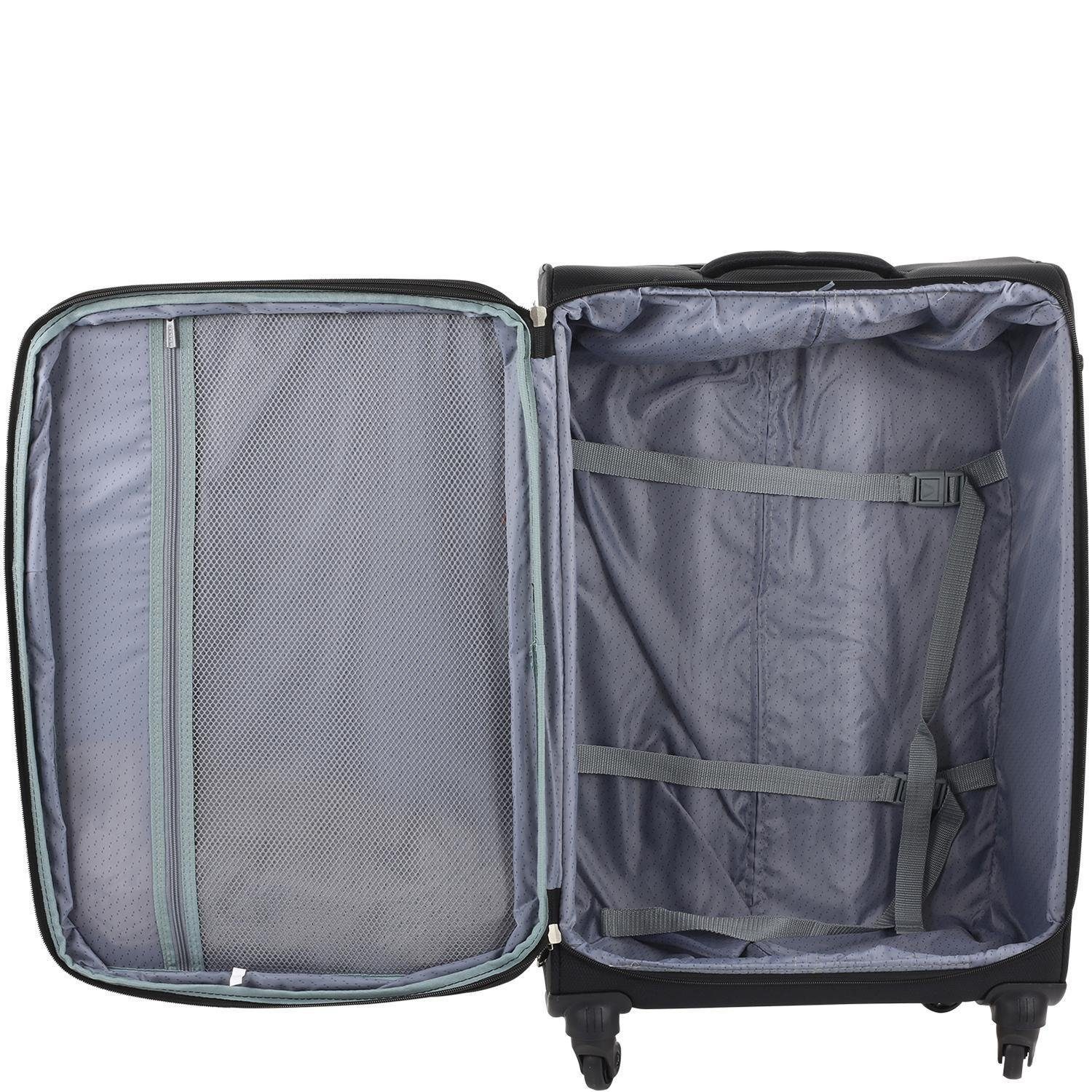 - Trolley 78 D&N Travel Line Rollen 6404 L 4 cm, 4-Rollen-Trolley blau