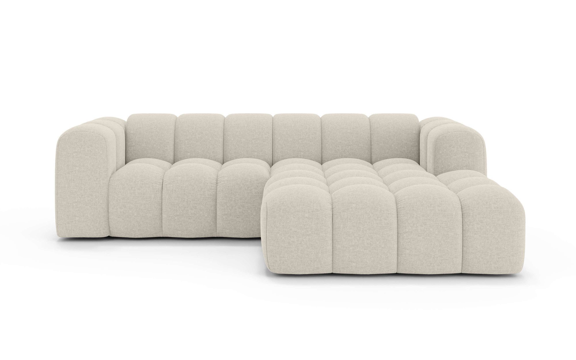 OTTO home Ecksofa KALLIE Design-Sofa mit Wellenunterfederung, Bubble-Optik, günstig online kaufen