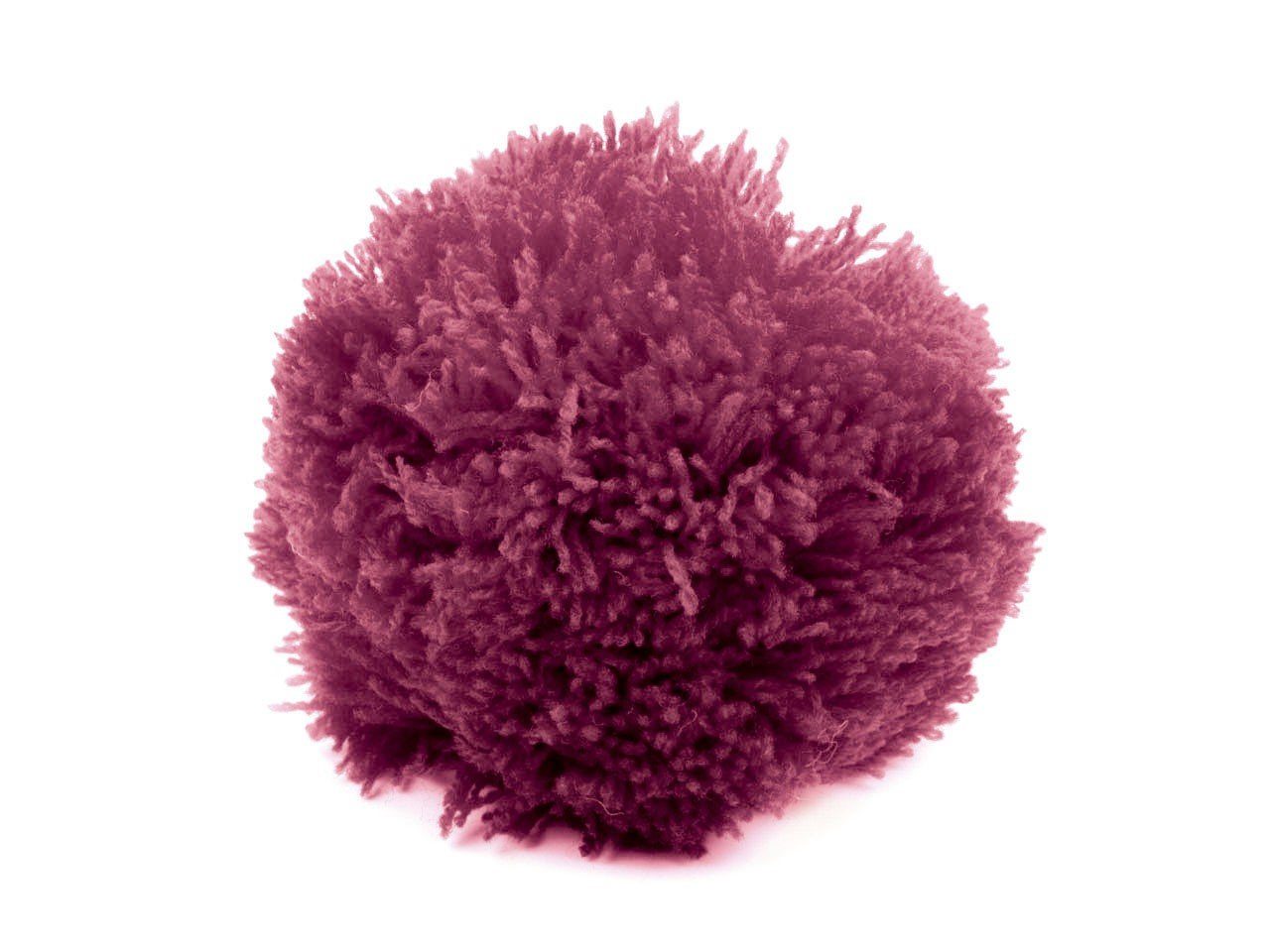 Wollbommeln violett Pompon Pompons, 2 Bommeln / / maDDma