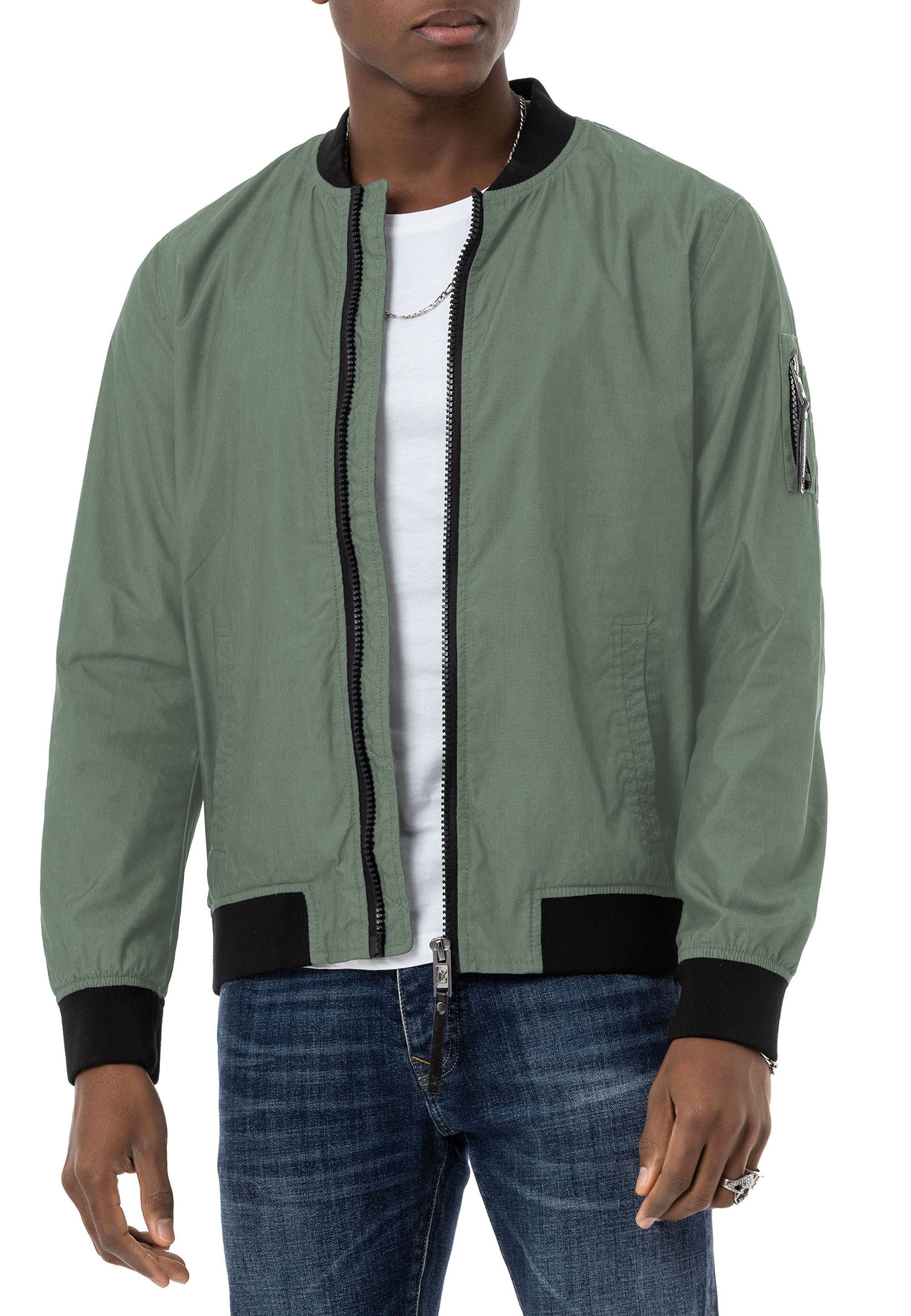 Bomberjacke Red Bridge Herren Jacke Bomberjacke Stehkragen