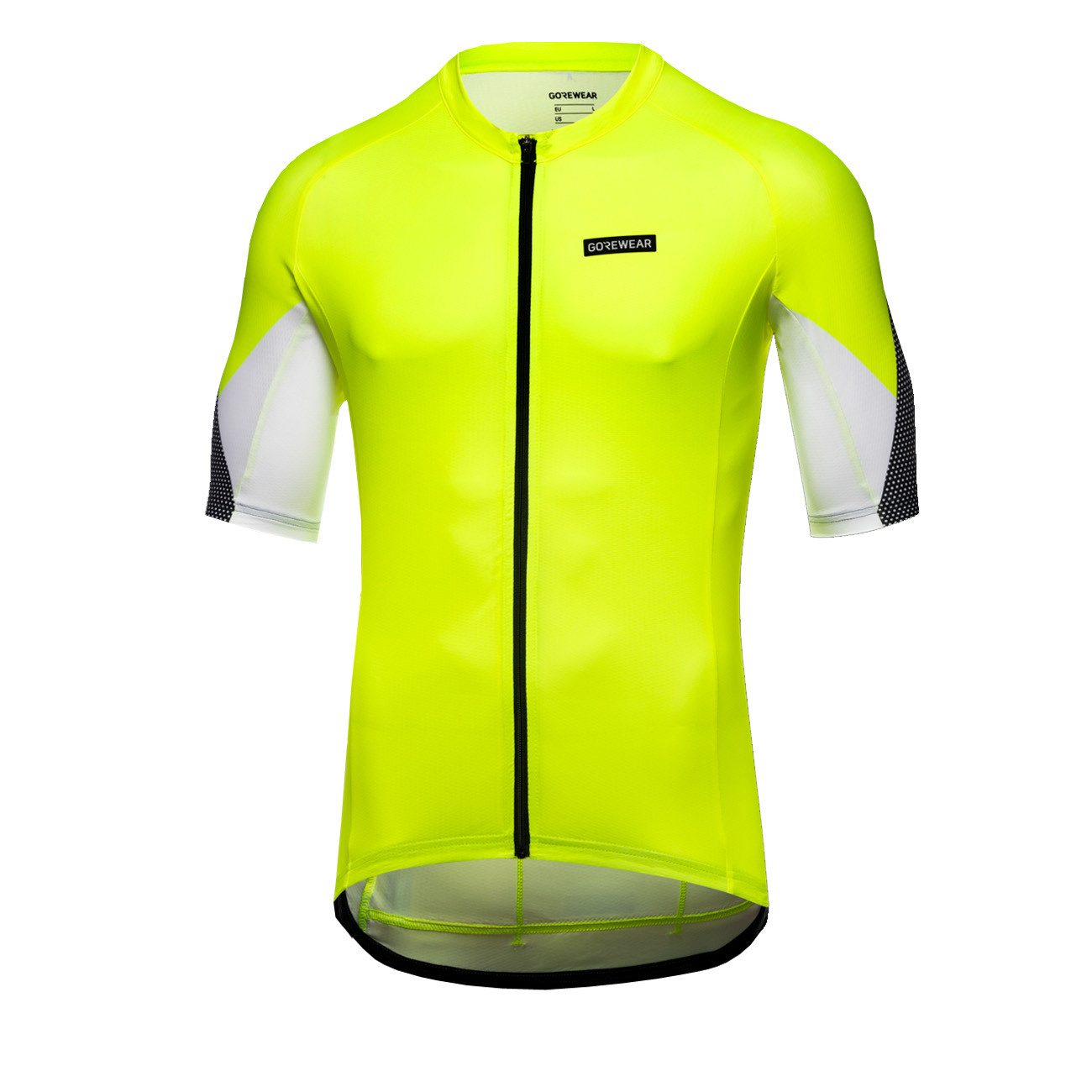 Radtrikot Gore Wear Spirit Triangles Jersey Herren Neon Yellow White