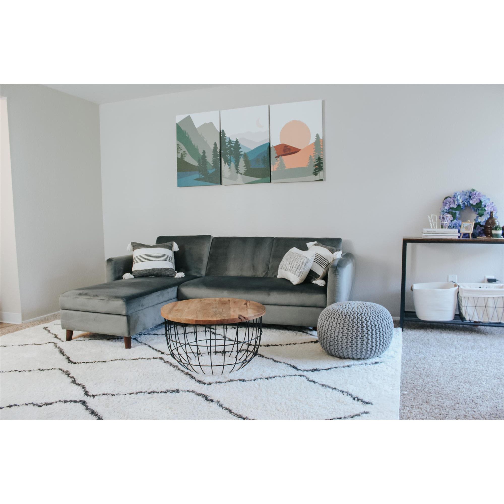 loft24 Schlafsofa Chandler, Sofa Couch mit Stauraum Samtbezug Breite 219 cm günstig online kaufen