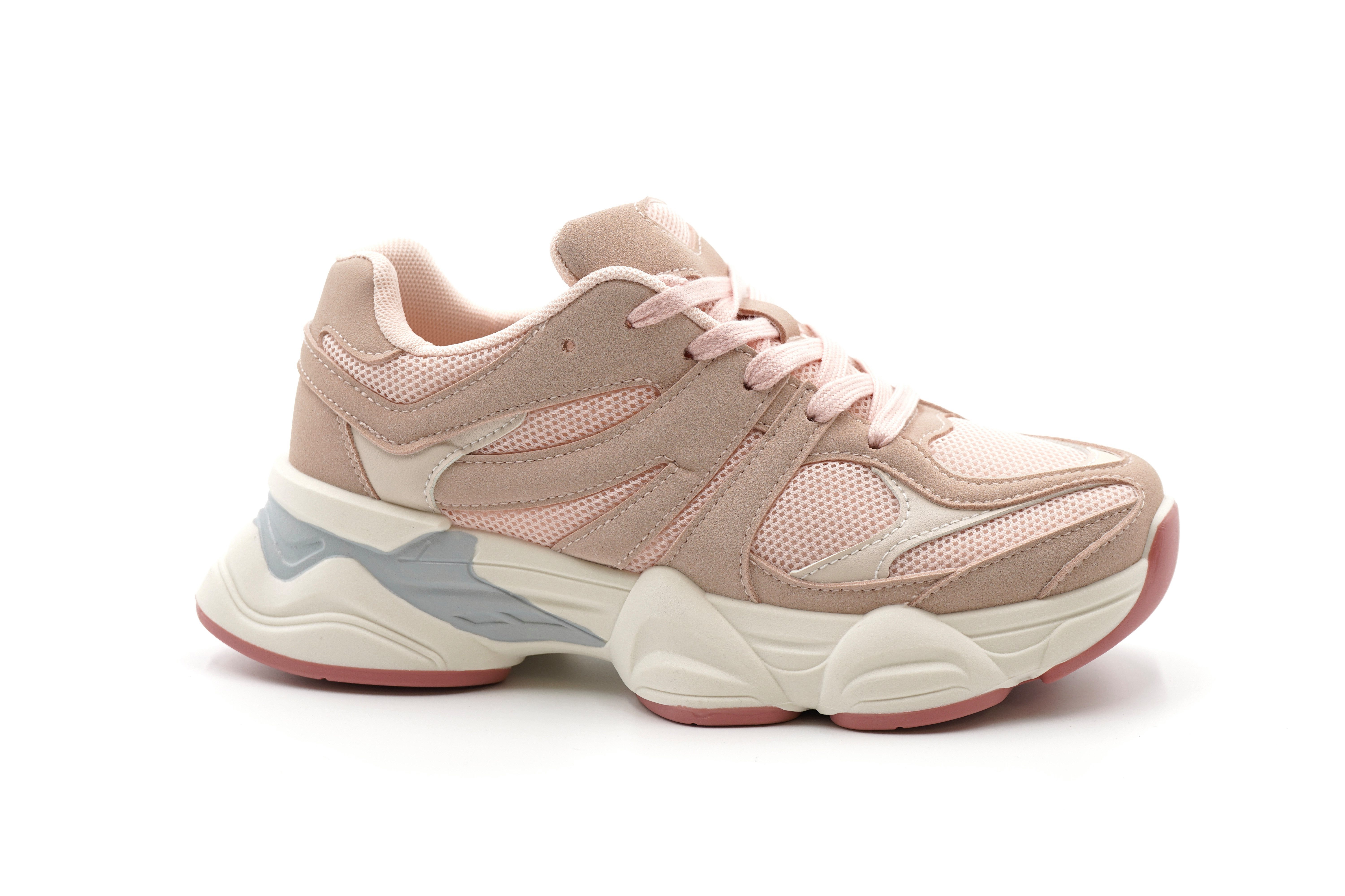 Sonderpostendiscount Damenschuhe Sneaker LS-795 Pink Sneaker