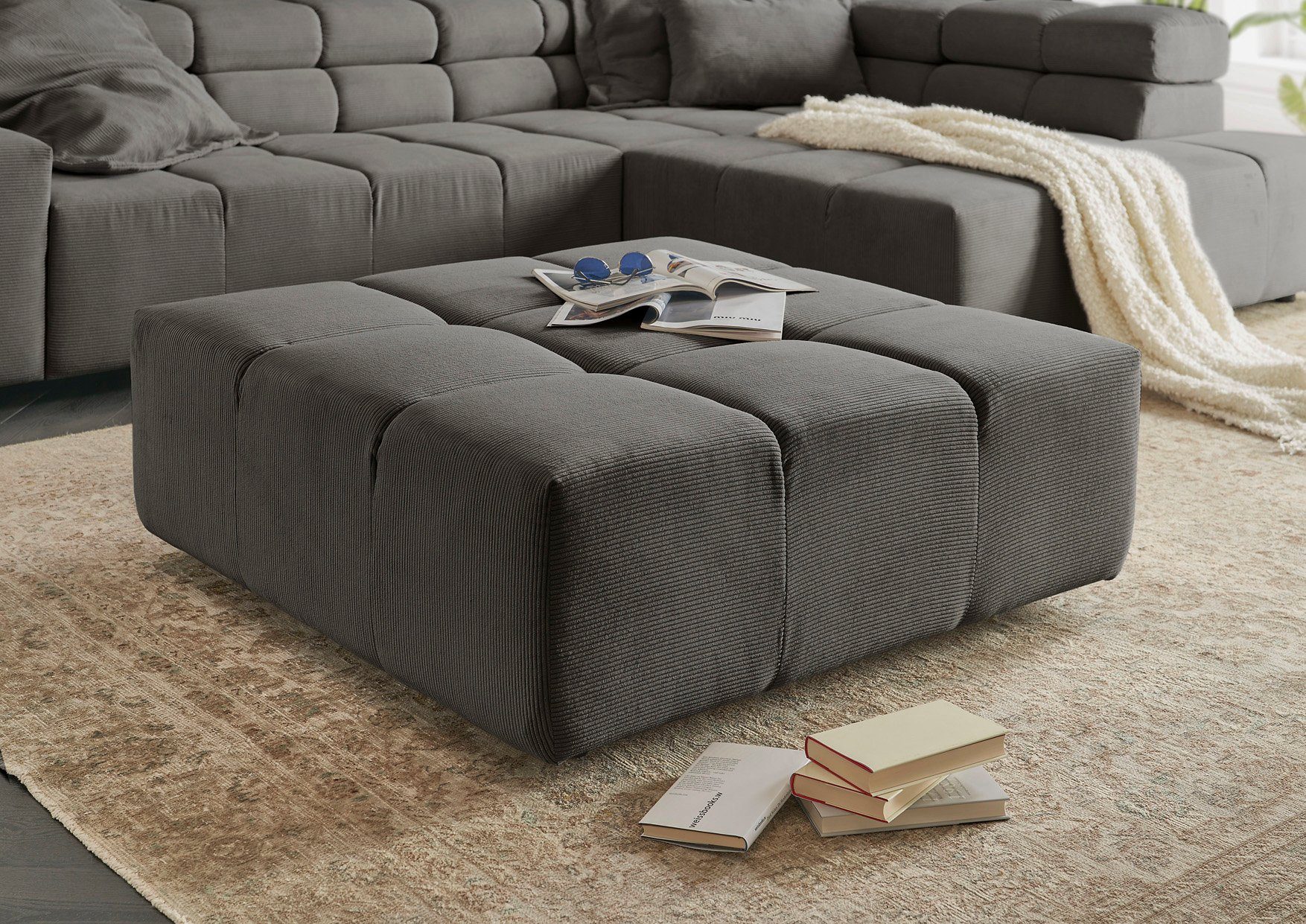 INOSIGN Polsterhocker Ancona, passend zur "Ancona"-Polsterserie, günstig online kaufen