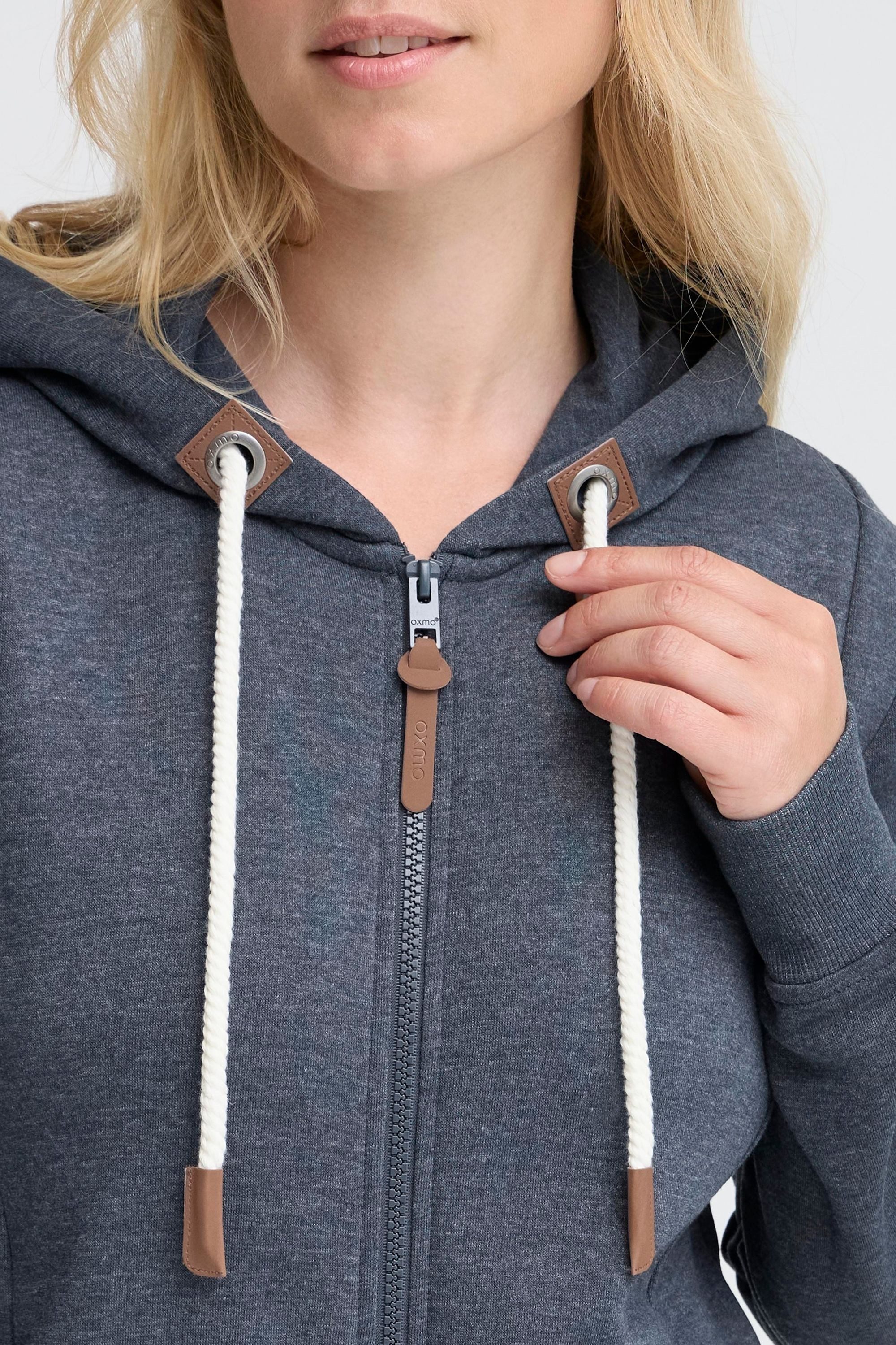OXMO Sweatjacke OXMille Modische Sweatjacke mit Kapuze