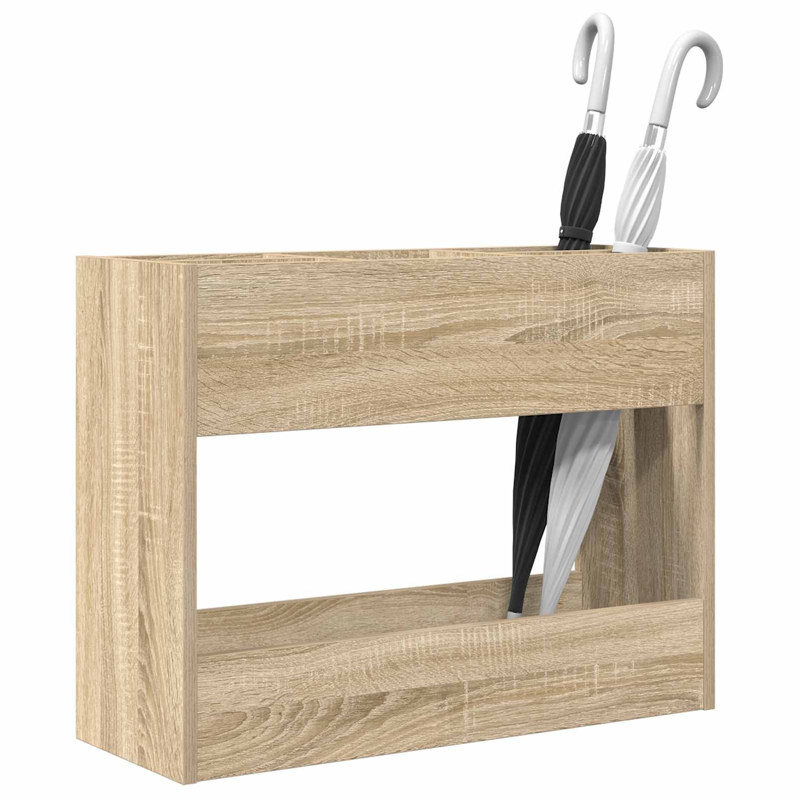 vidaXL Schirmständer Sonnenschirmhalter Sonoma-Eiche 65 x 24 x 50 cm Holzwerkstoff (1 St)