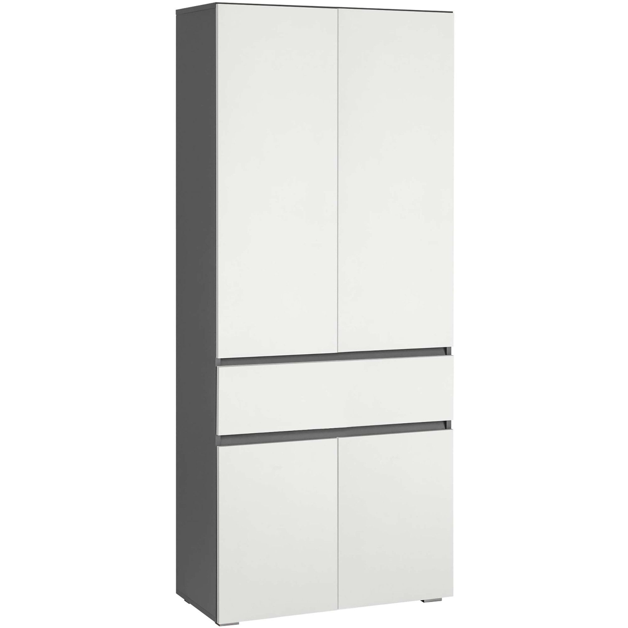Home affaire Hochschrank Wisla mit 4 Türen & 1 Schublade, Breite 76 cm, Höhe 180 cm