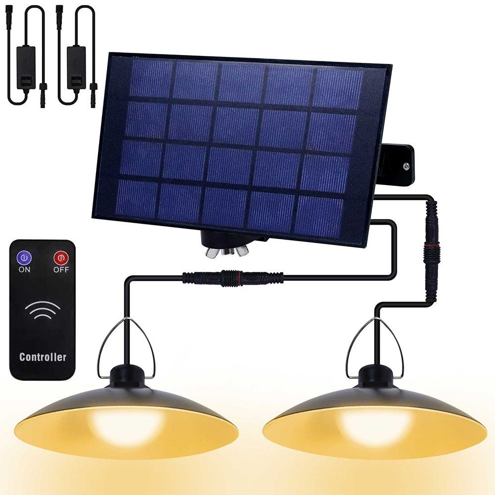 Rosnek LED Außen-Deckenleuchte 1/2/3/4 Kopf, Solar, günstig online kaufen