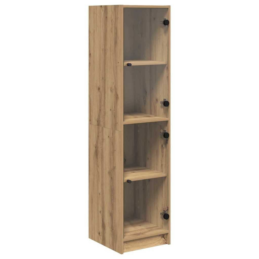 vidaXL Highboard Highboard Artisan-Eiche 35 x 37 x 142 cm Holzwerkstoff (1 St)