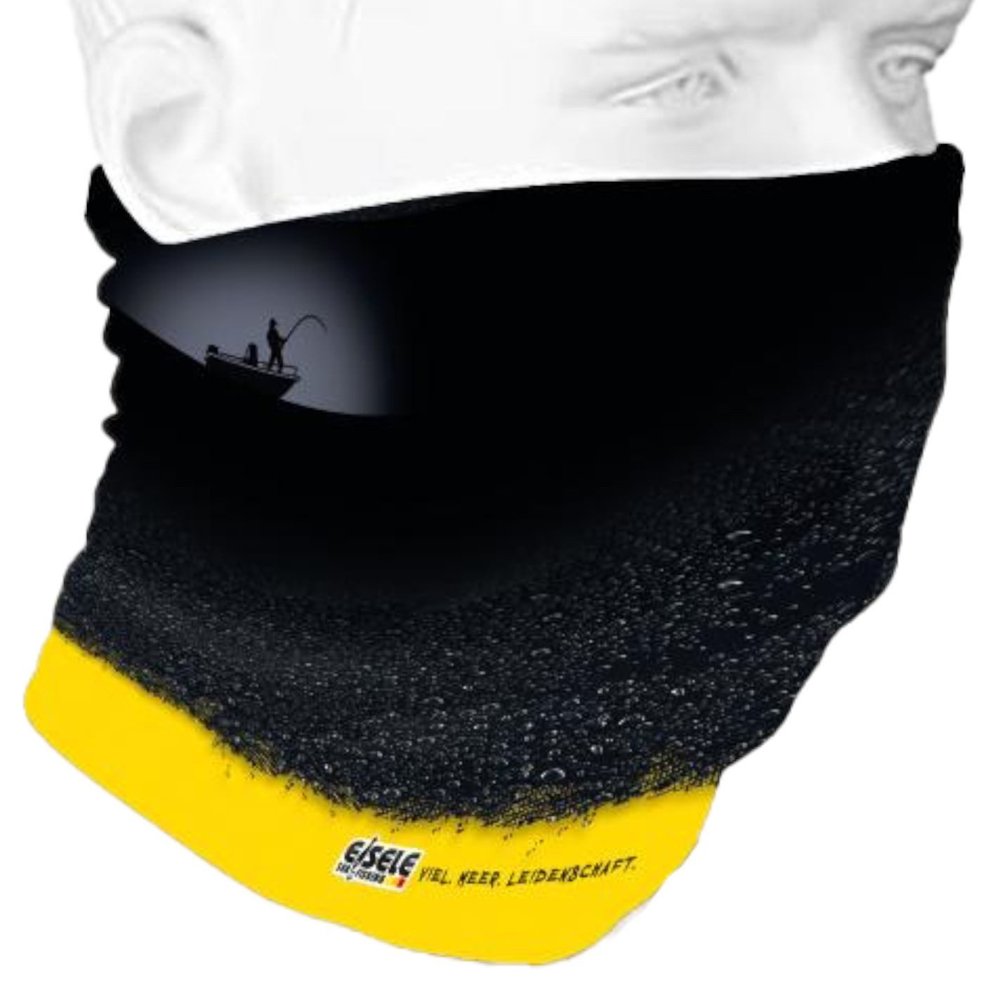 Dieter Eisele Halstuch Eisele Loop Angelboot schwarz/gelb - Halstuch für Angler