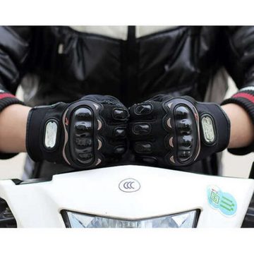 Trizand Motorradhandschuhe ShadowGrip XL - Schwarze Motorradhandschuhe für sichere Fahrten (1 Paar Motorradhandschuhe-Set, 1 Paar Motorradhandschuhe) Verstellbare Manschetten und rutschfeste Einsätze