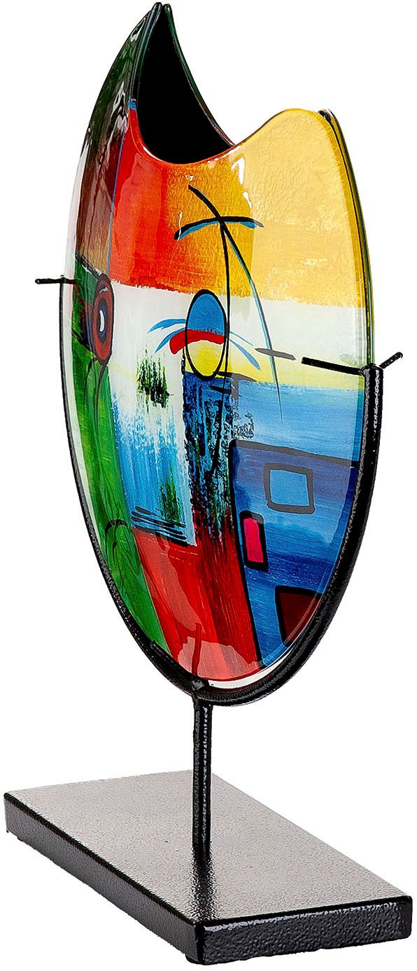 GILDE Dekovase Vase rund Milano mehrfarbig H. 39 cm (1 St)