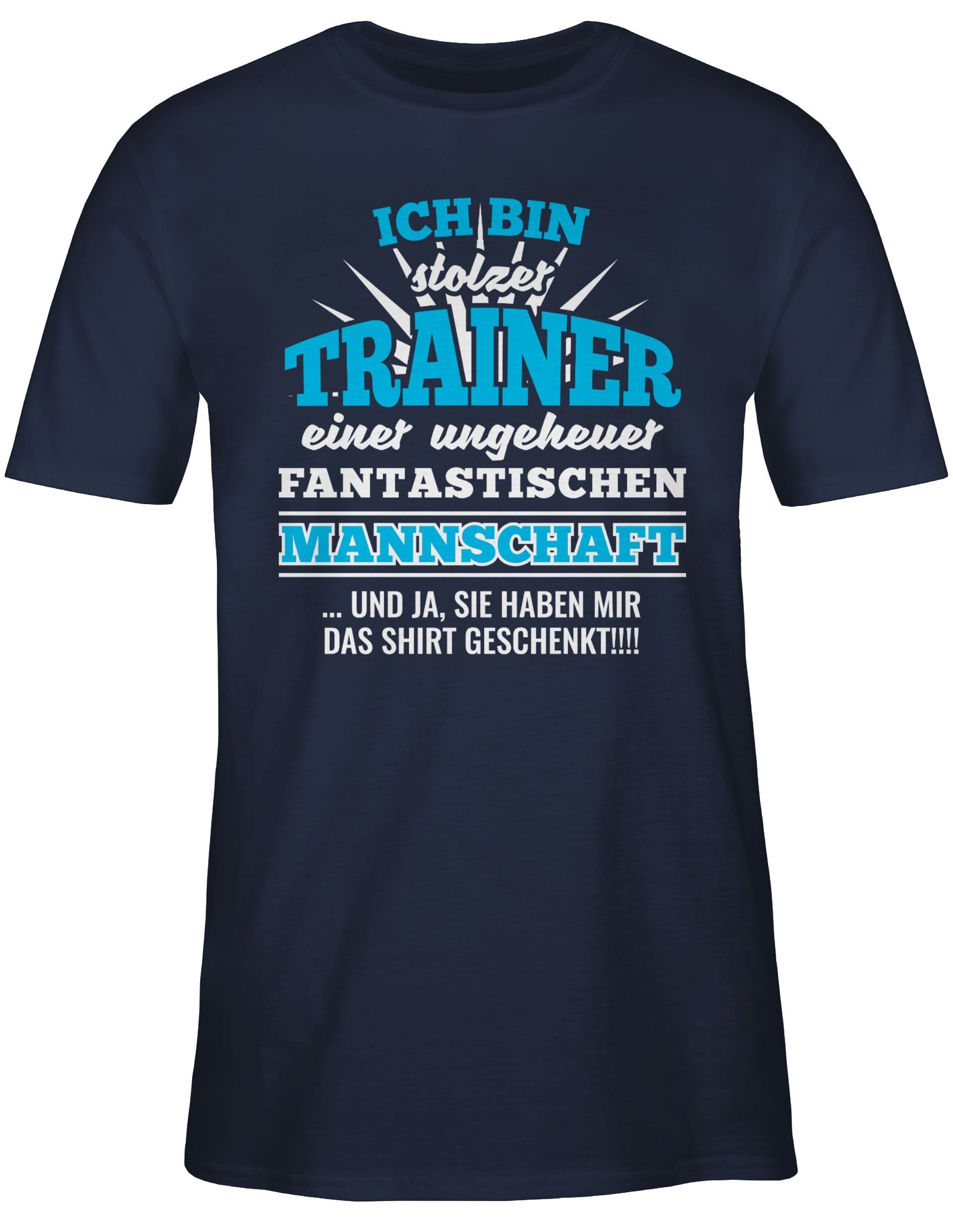 Herren Shirts Shirtracer T-Shirt Ich bin Trainer einer fantastischen Mannschaft - Sport Zubehör - Herren Premium T-Shirt Wandern