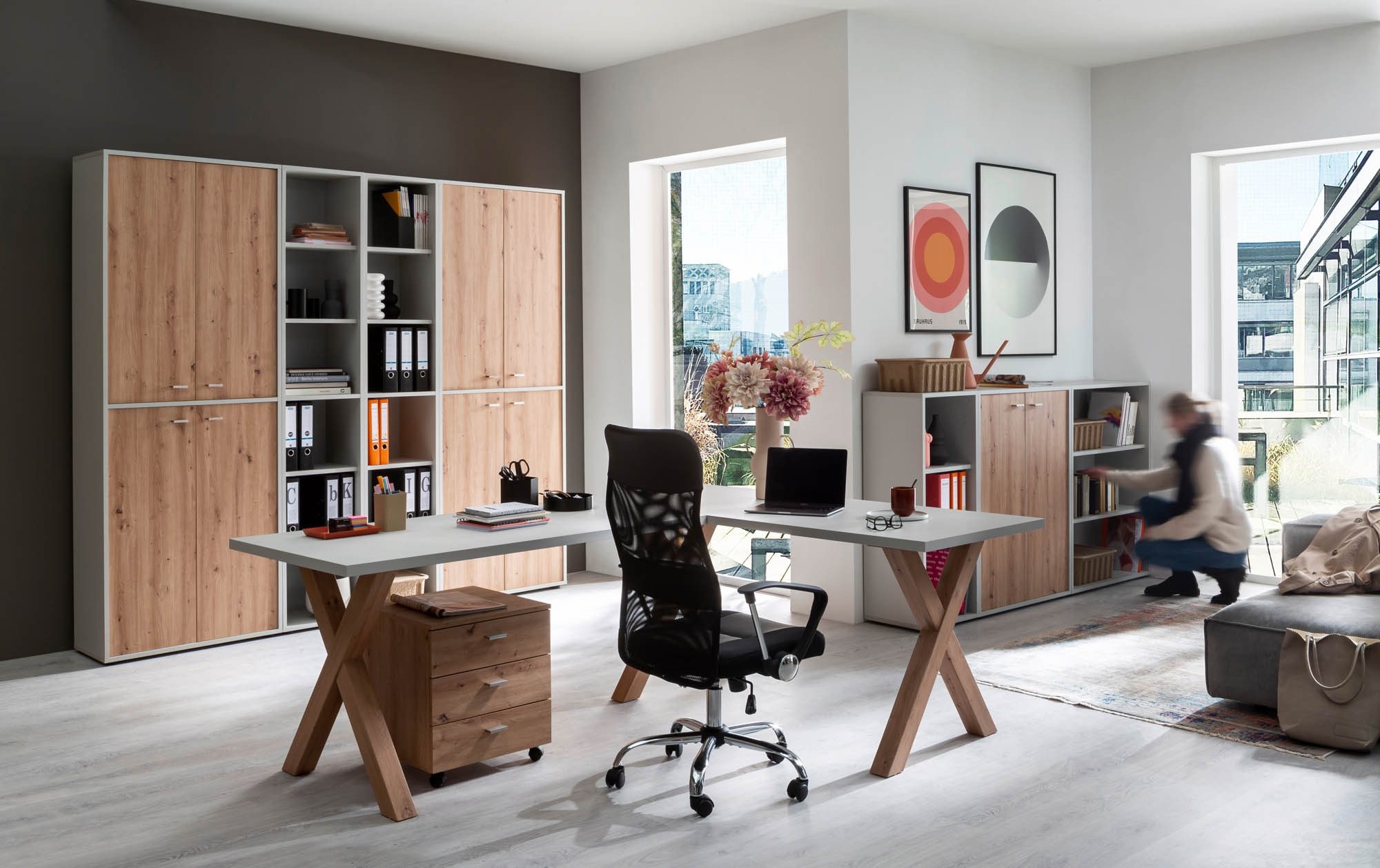 Duo Collection Chefsessel Regensburg, ergonomisch, schwarz, Netzstoff - 60x106x60cm (BxHxT)