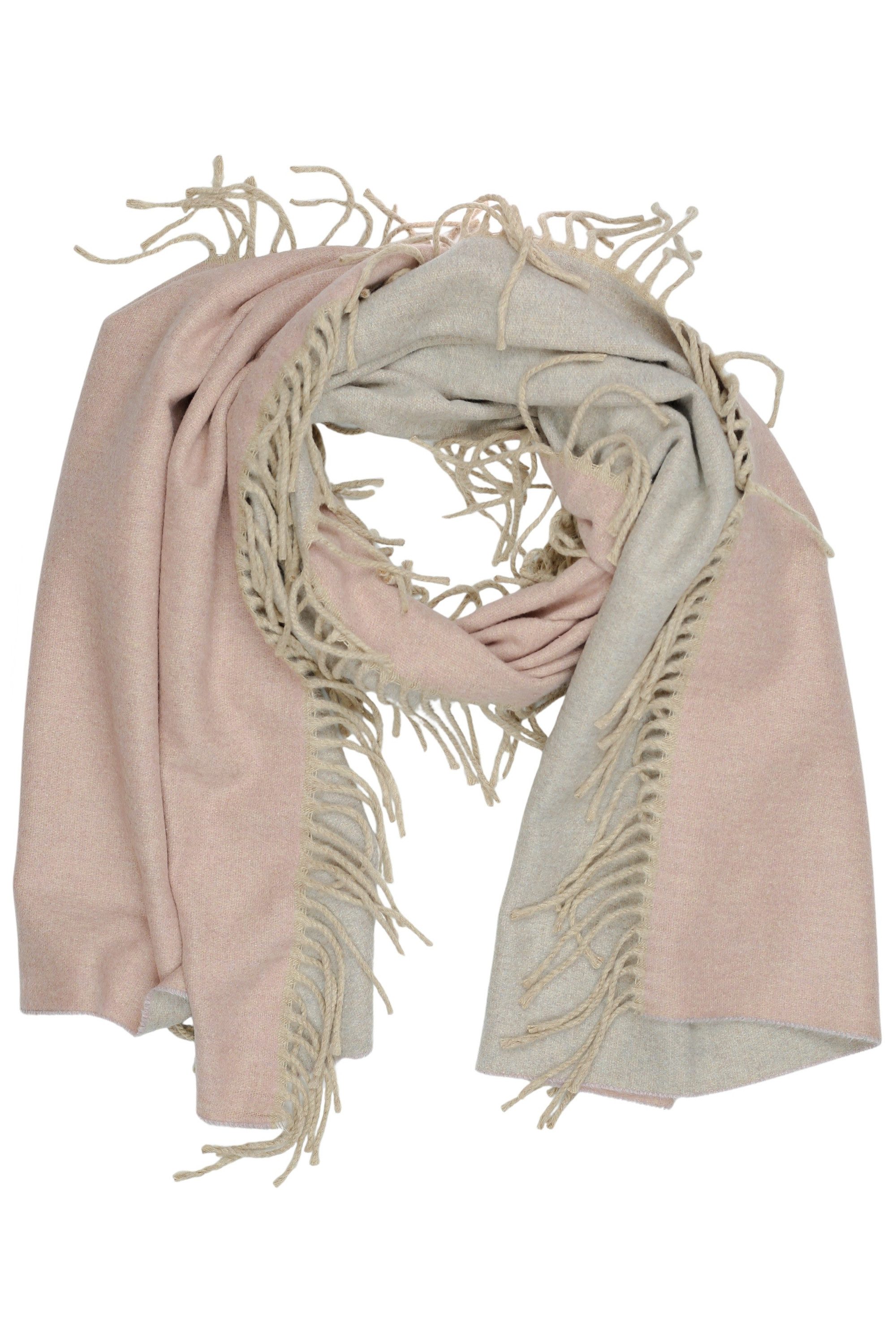 COLLEZIONE ALESSANDRO Wollschal Wendeschal, (1-St), in rosa-grau, Made in Italy